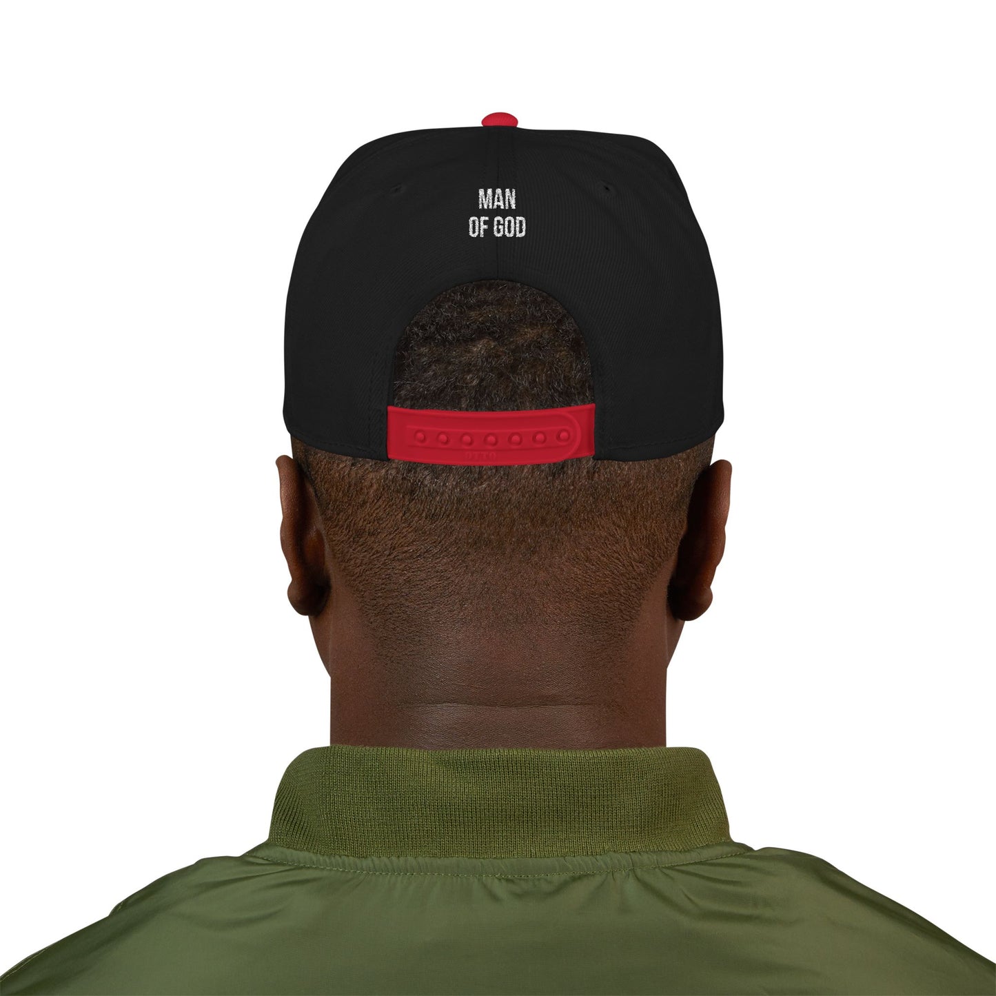 Man of God Embroidered Snapback Cap