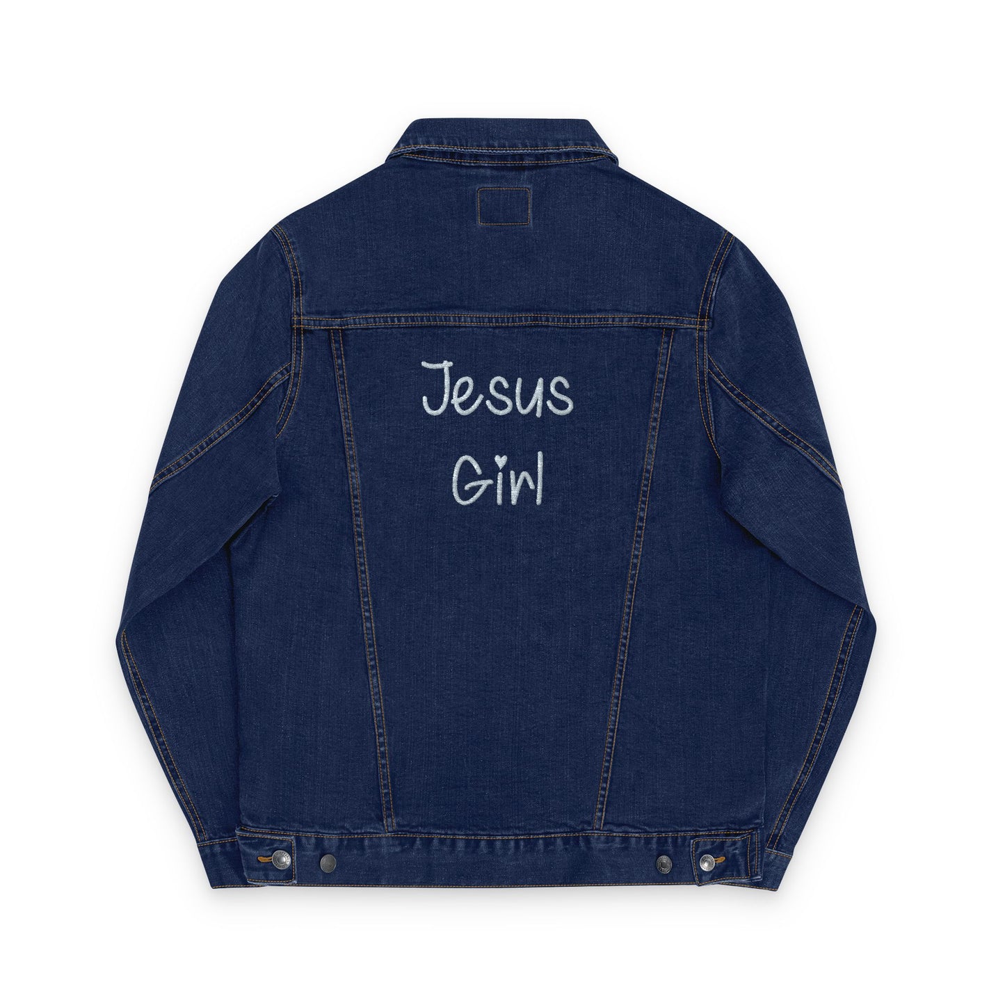 Jesus Girl Embroidery Denim Jacket