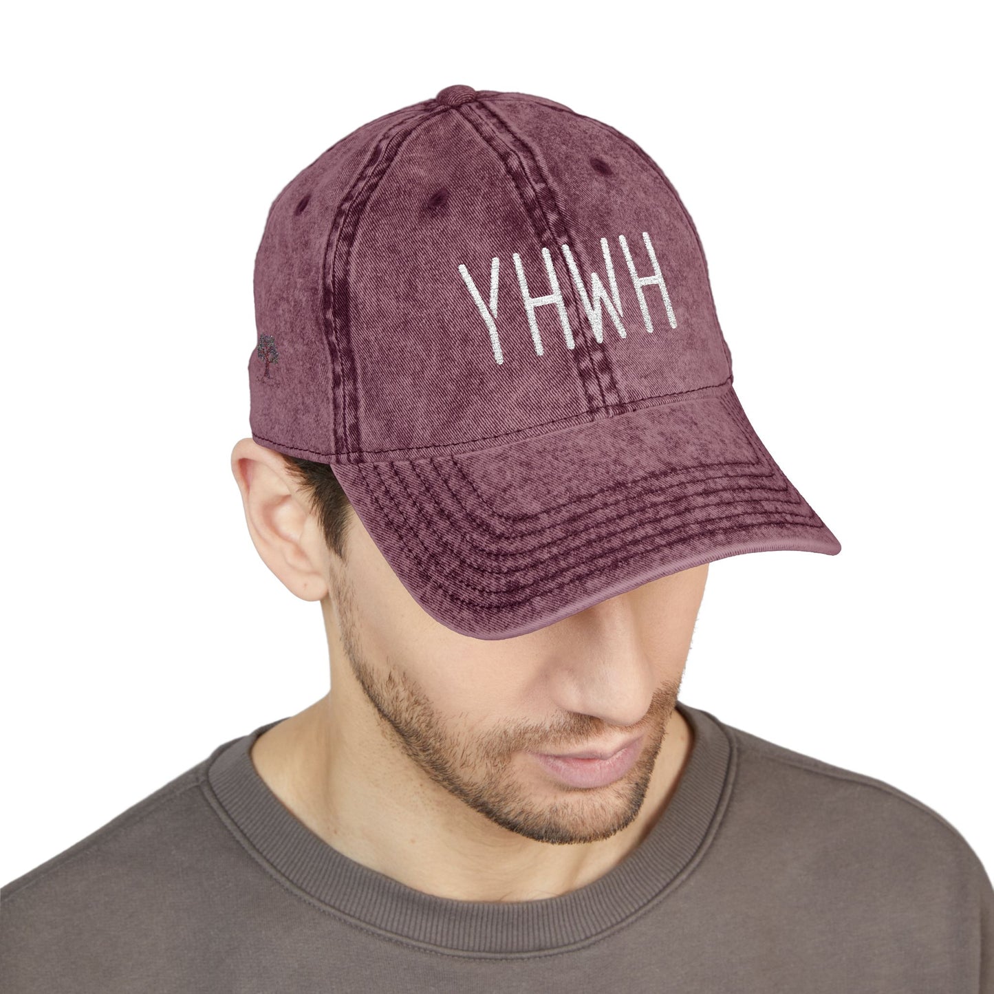 YHWH Vintage Embroidered Dad Hat