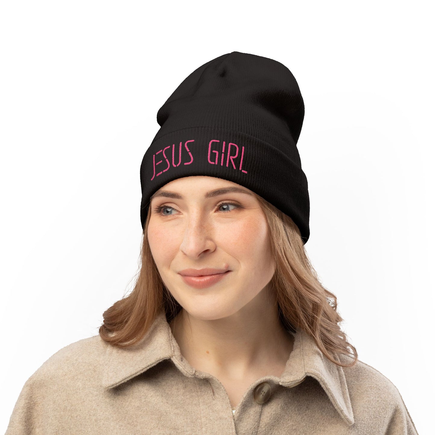 Jesus Girl Embroidered Beanie