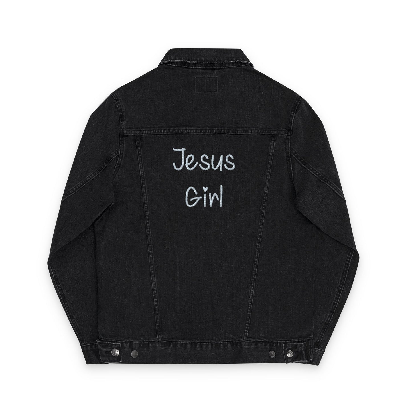 Jesus Girl Embroidery Denim Jacket