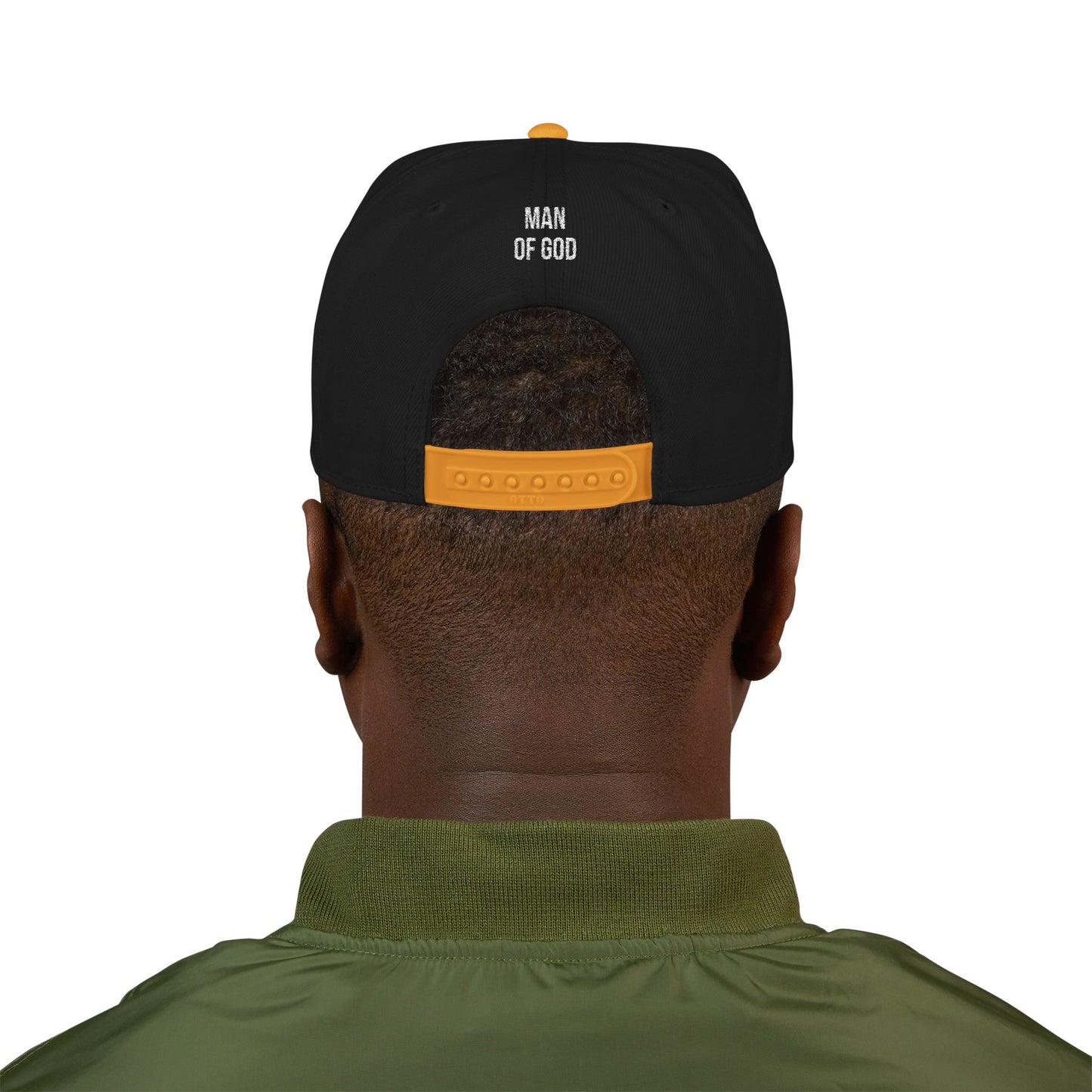 Man of God Embroidered Snapback Cap