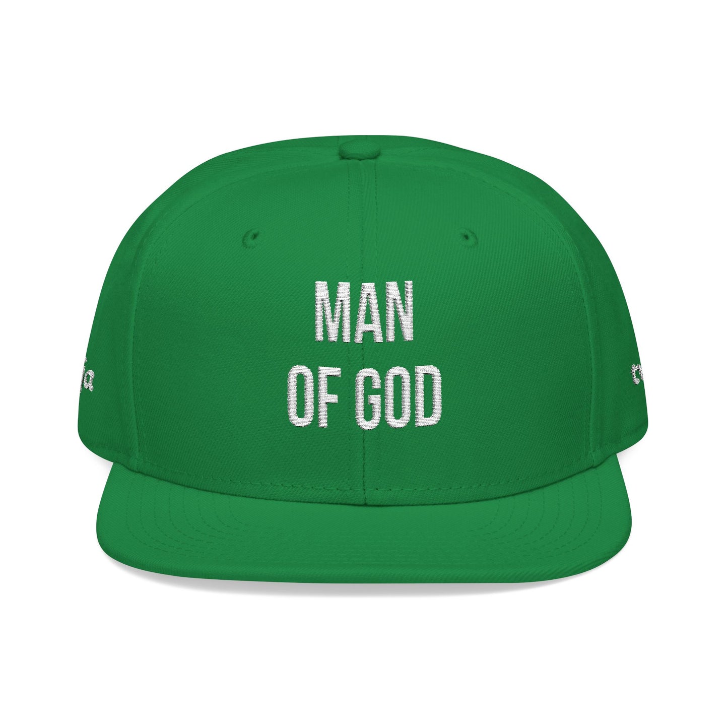 Man of God Embroidered Snapback Cap