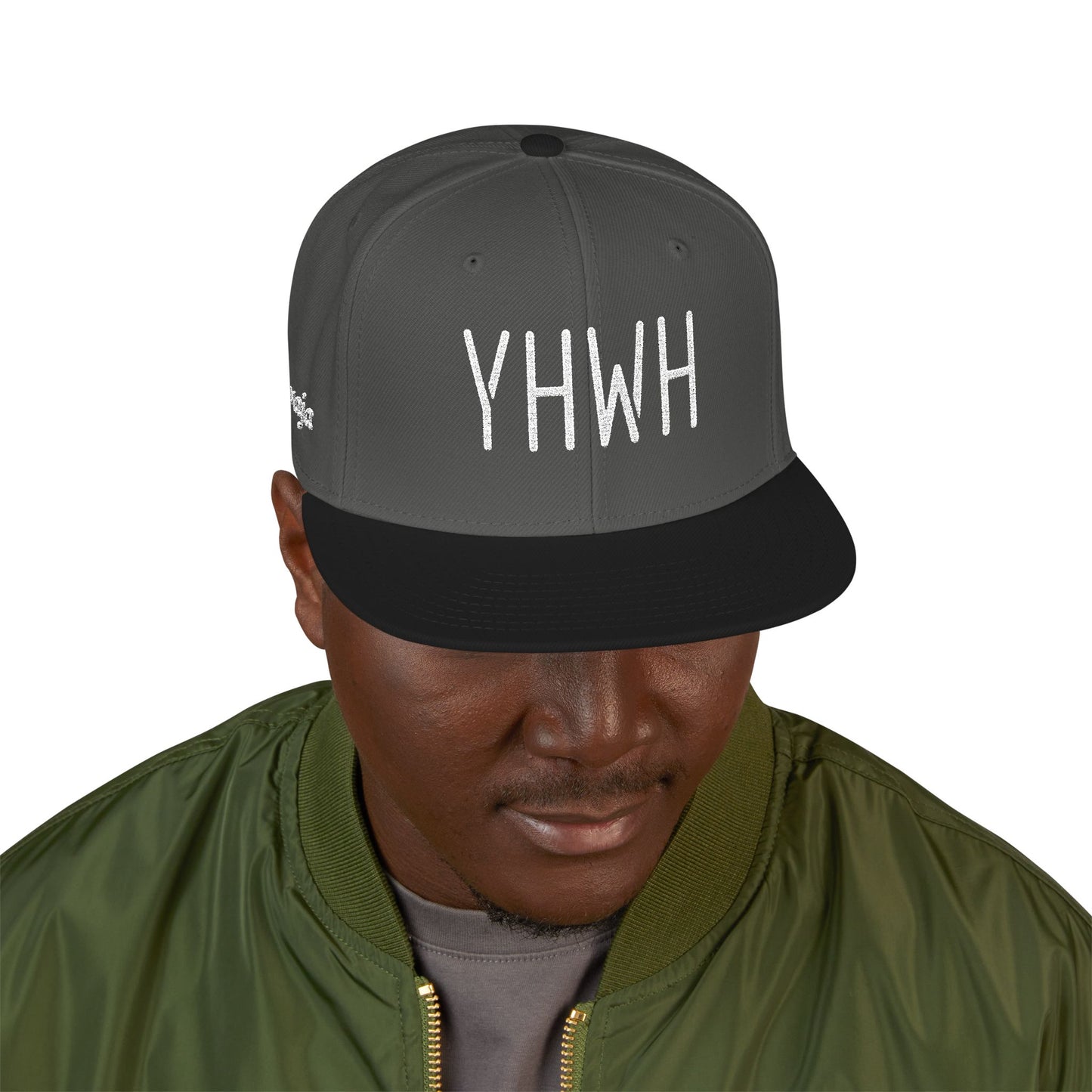YHWH Stylish Embroidered Snapback Cap