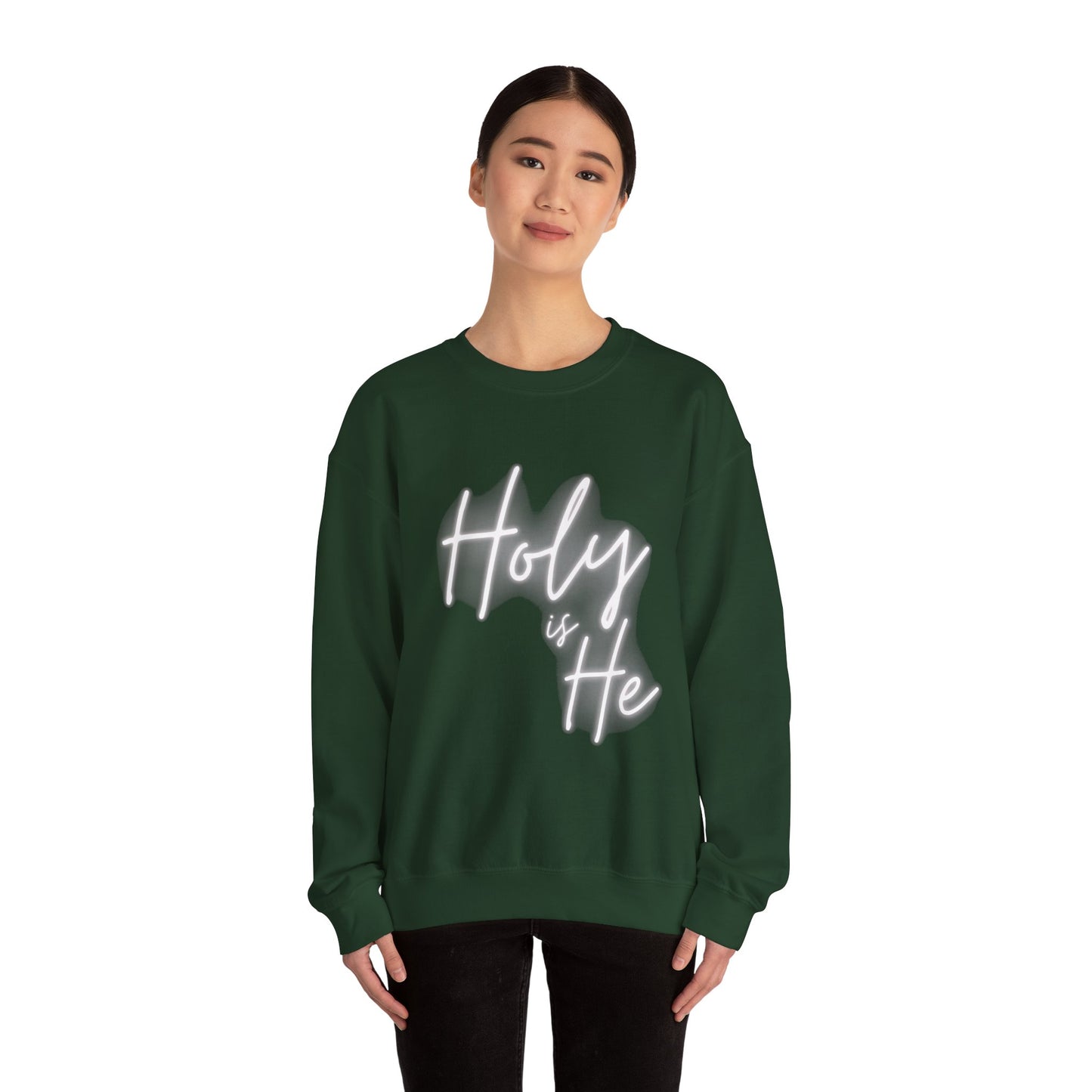 Holy Is He Unisex Crewneck Christian Sweatshirt