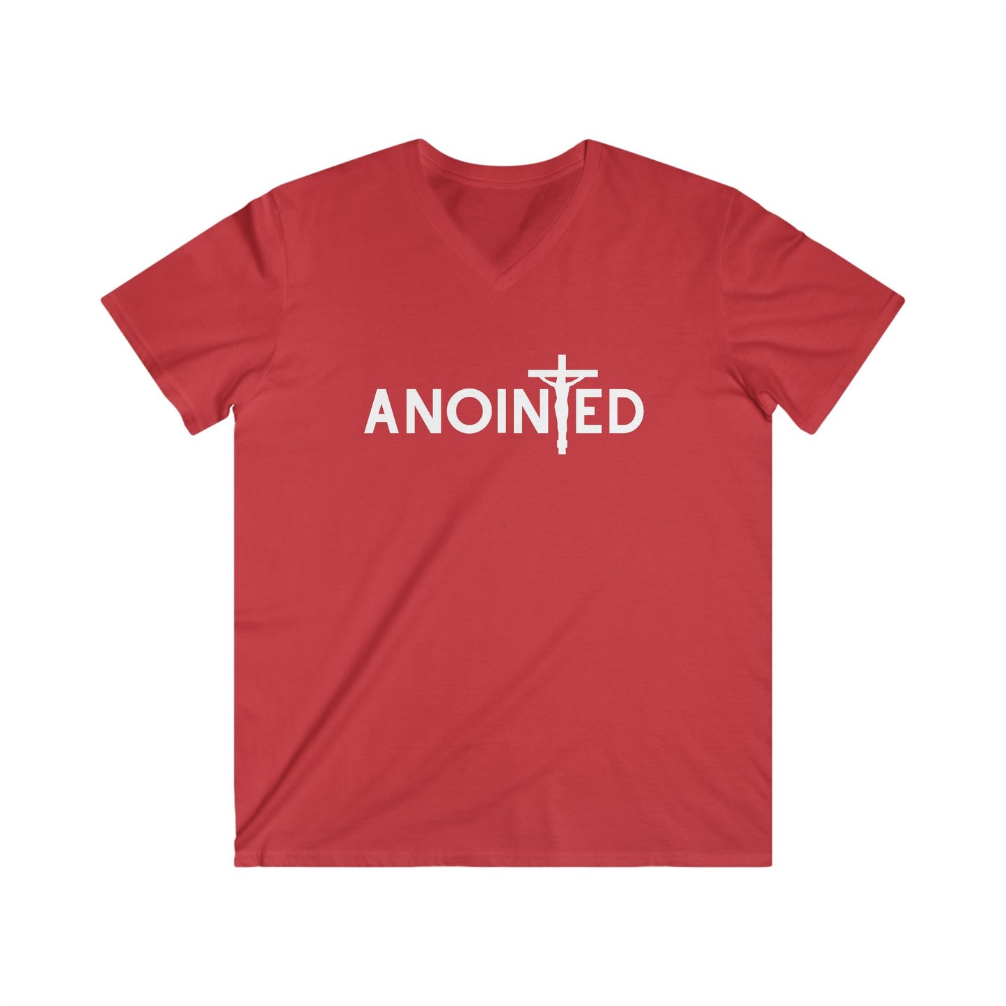 Faith-Inspired Anointed Men's V-Neck T-Shirt