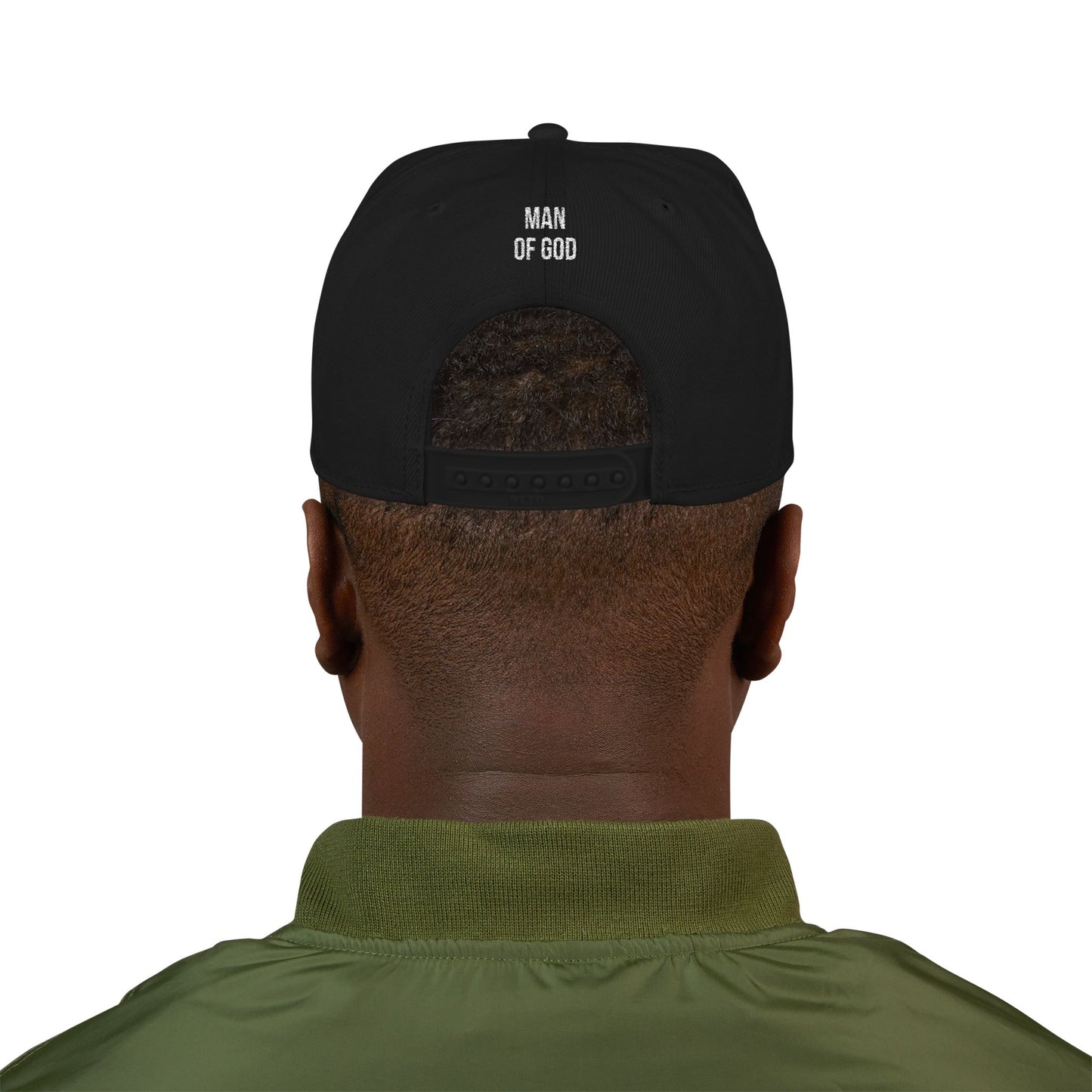 Man of God Embroidered Snapback Cap