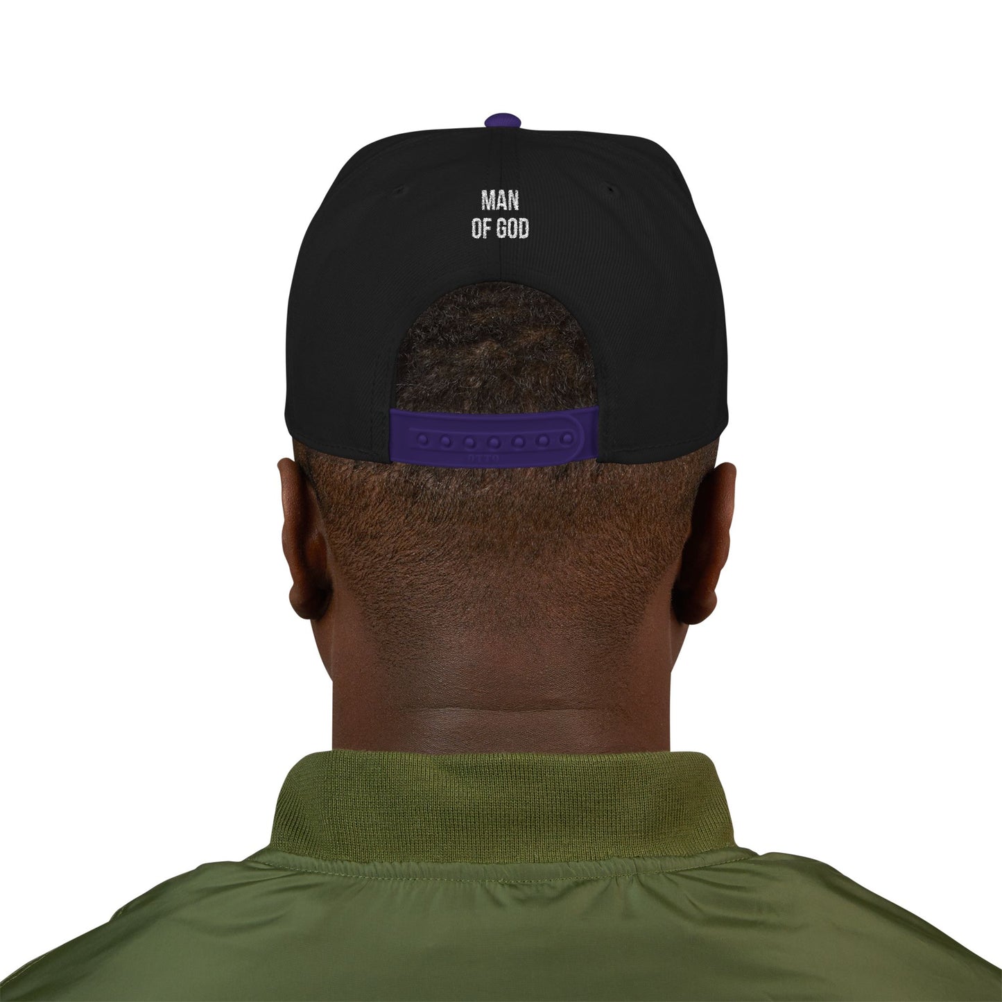 Man of God Embroidered Snapback Cap