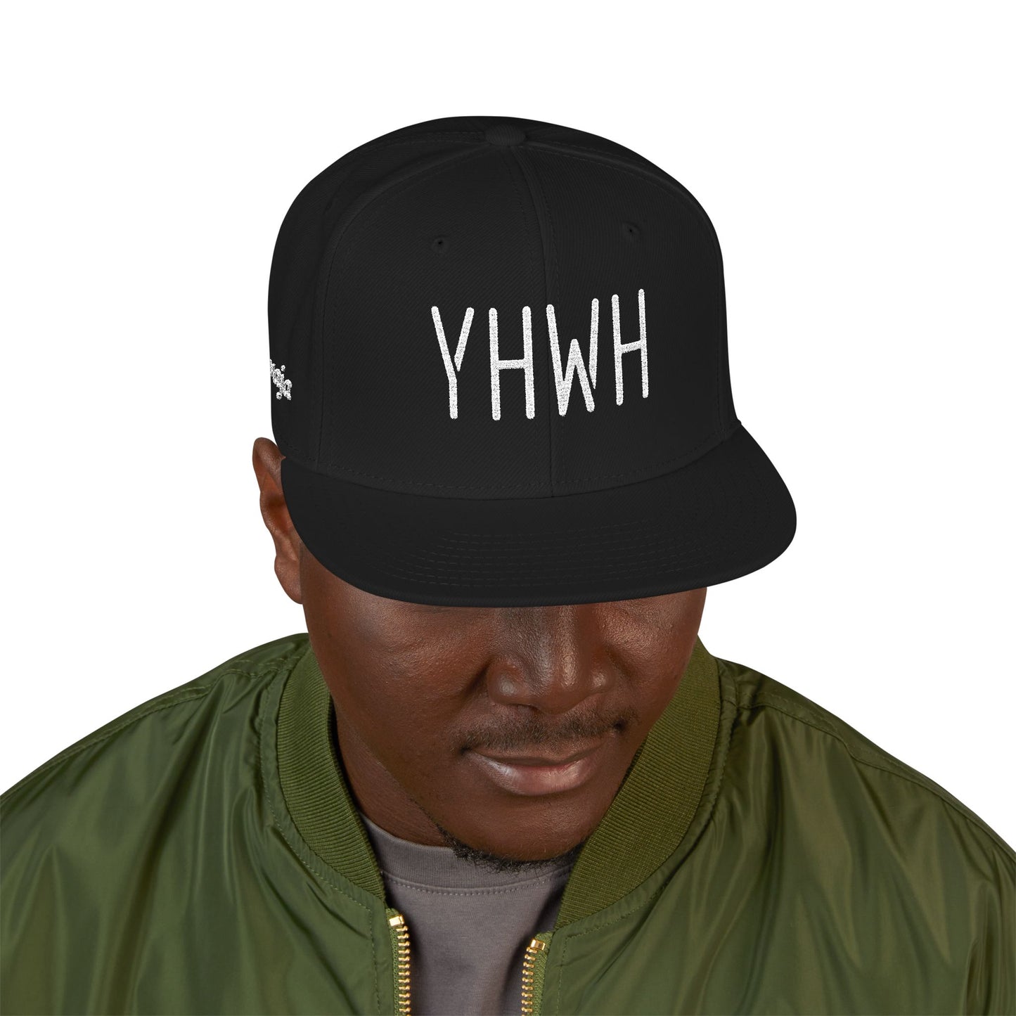 YHWH Stylish Embroidered Snapback Cap