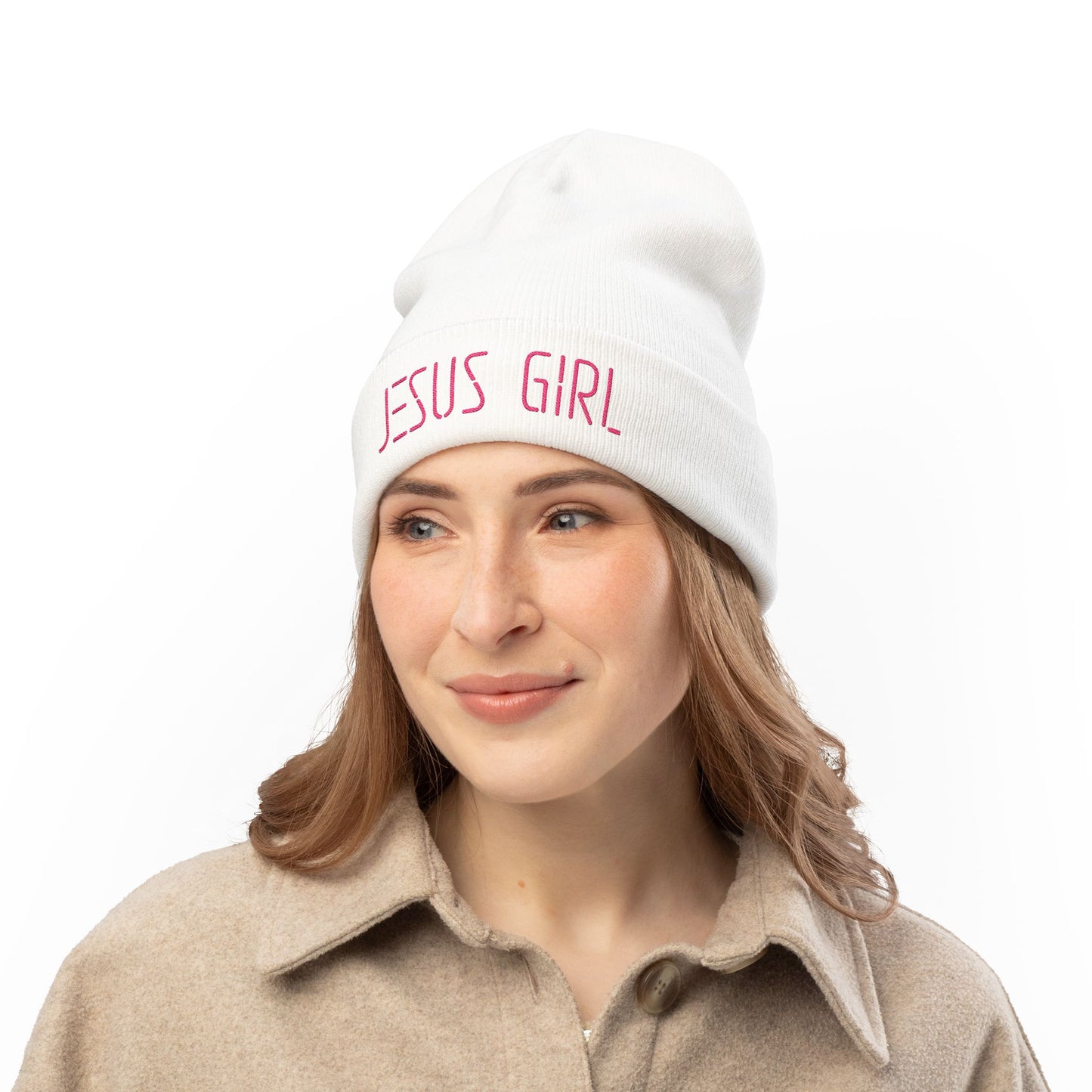 Jesus Girl Embroidered Beanie