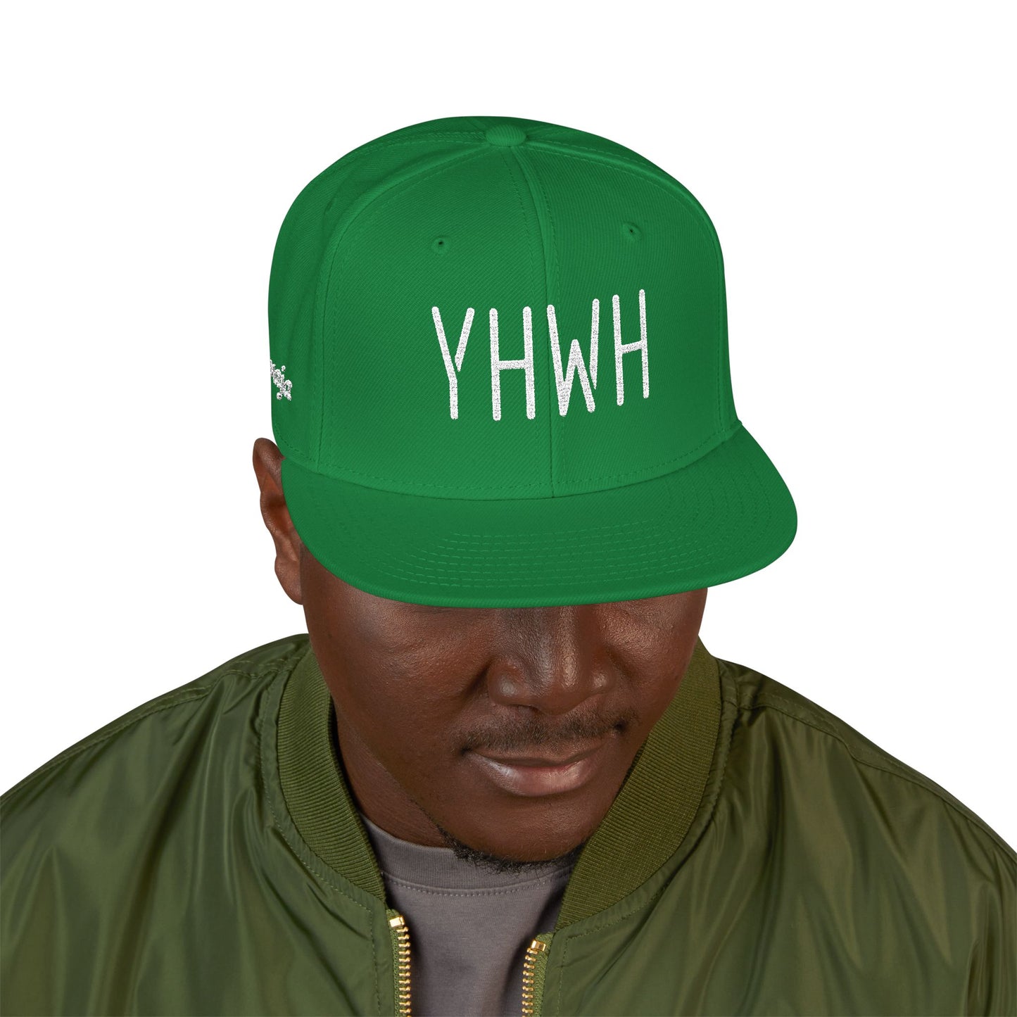 YHWH Stylish Embroidered Snapback Cap