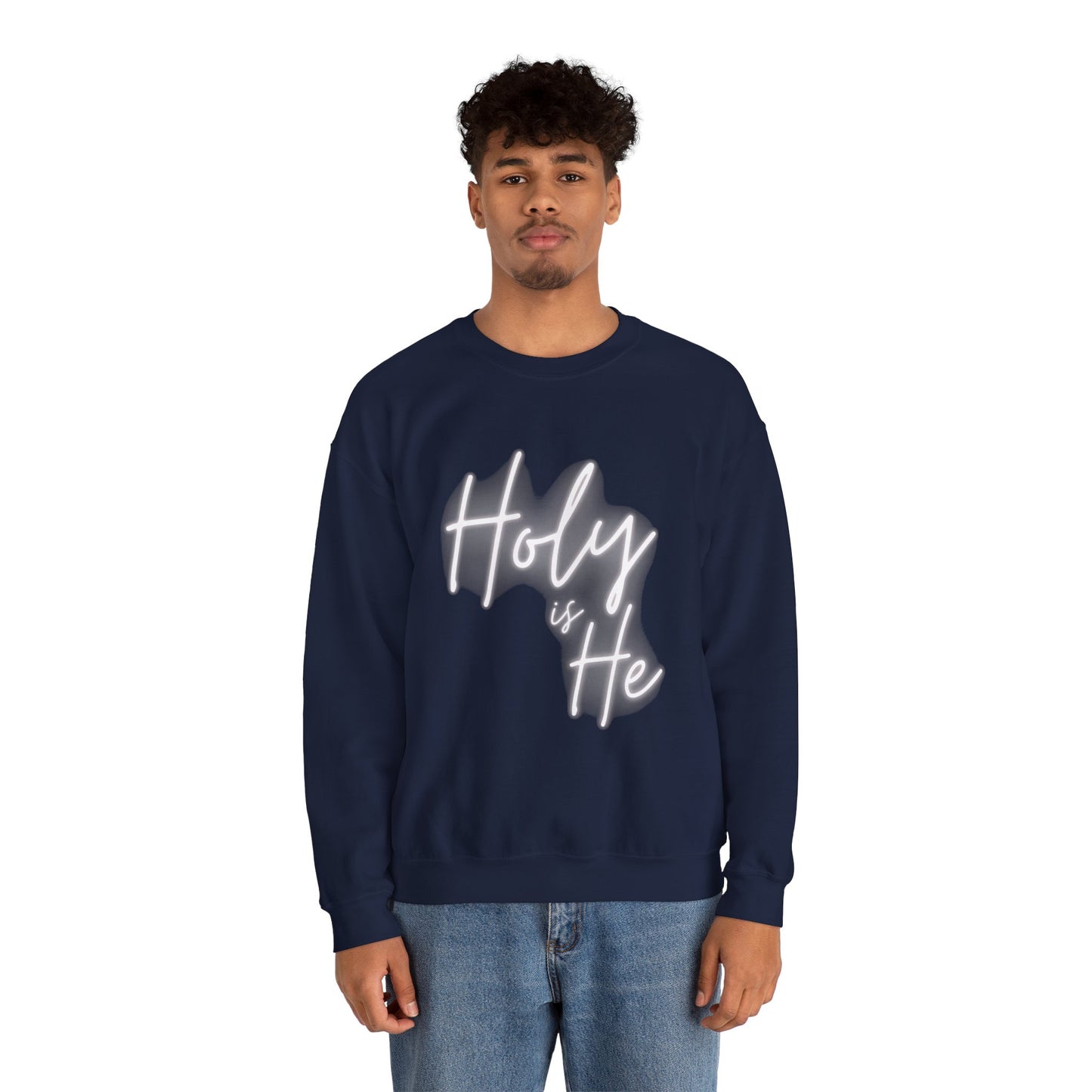 Holy Is He Unisex Crewneck Christian Sweatshirt