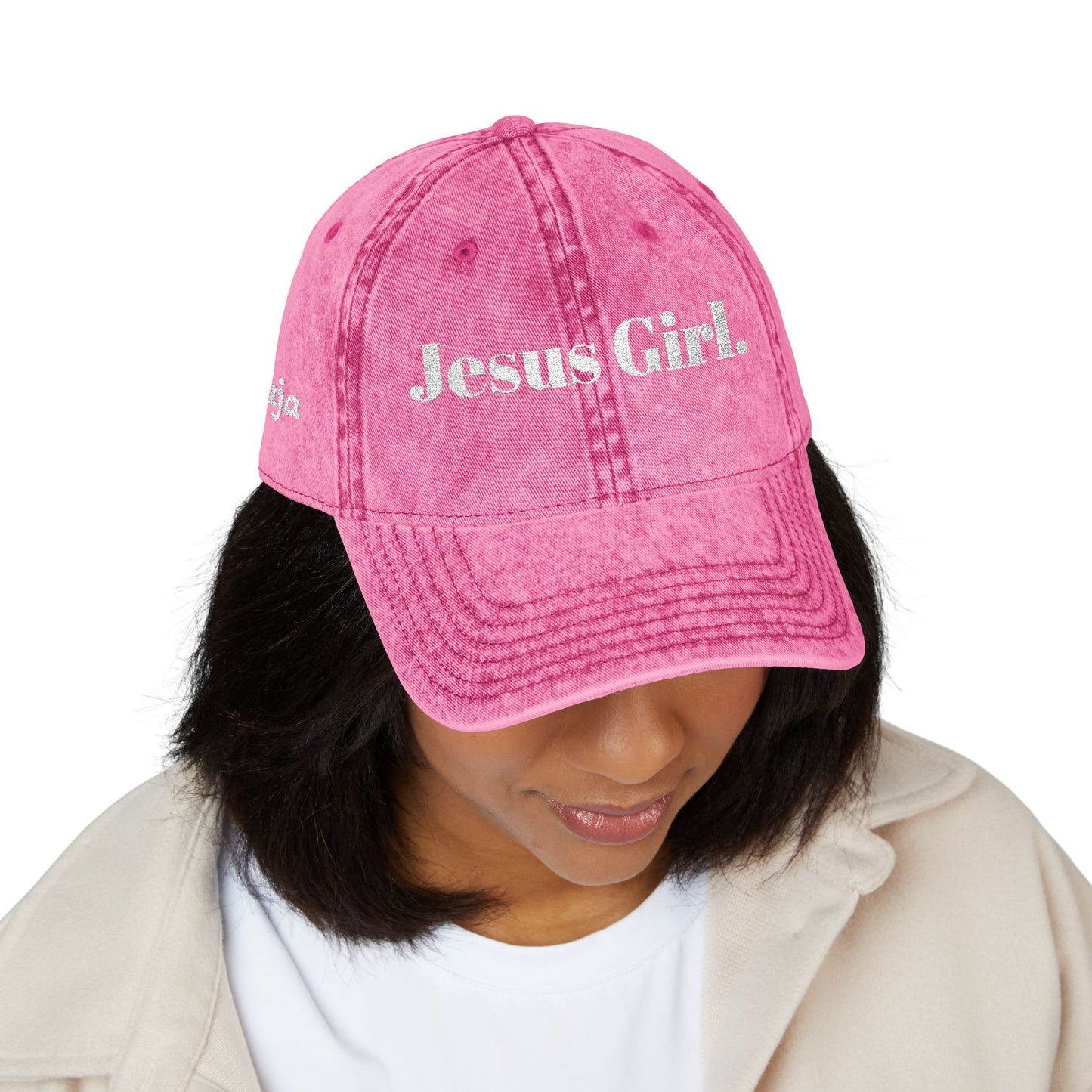 Jesus Girl Vintage Embroidered Dad Hat