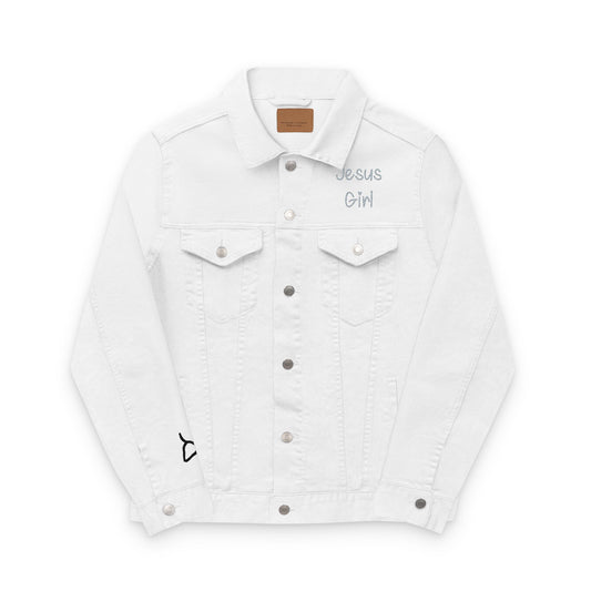 Jesus Girl Embroidery Denim Jacket
