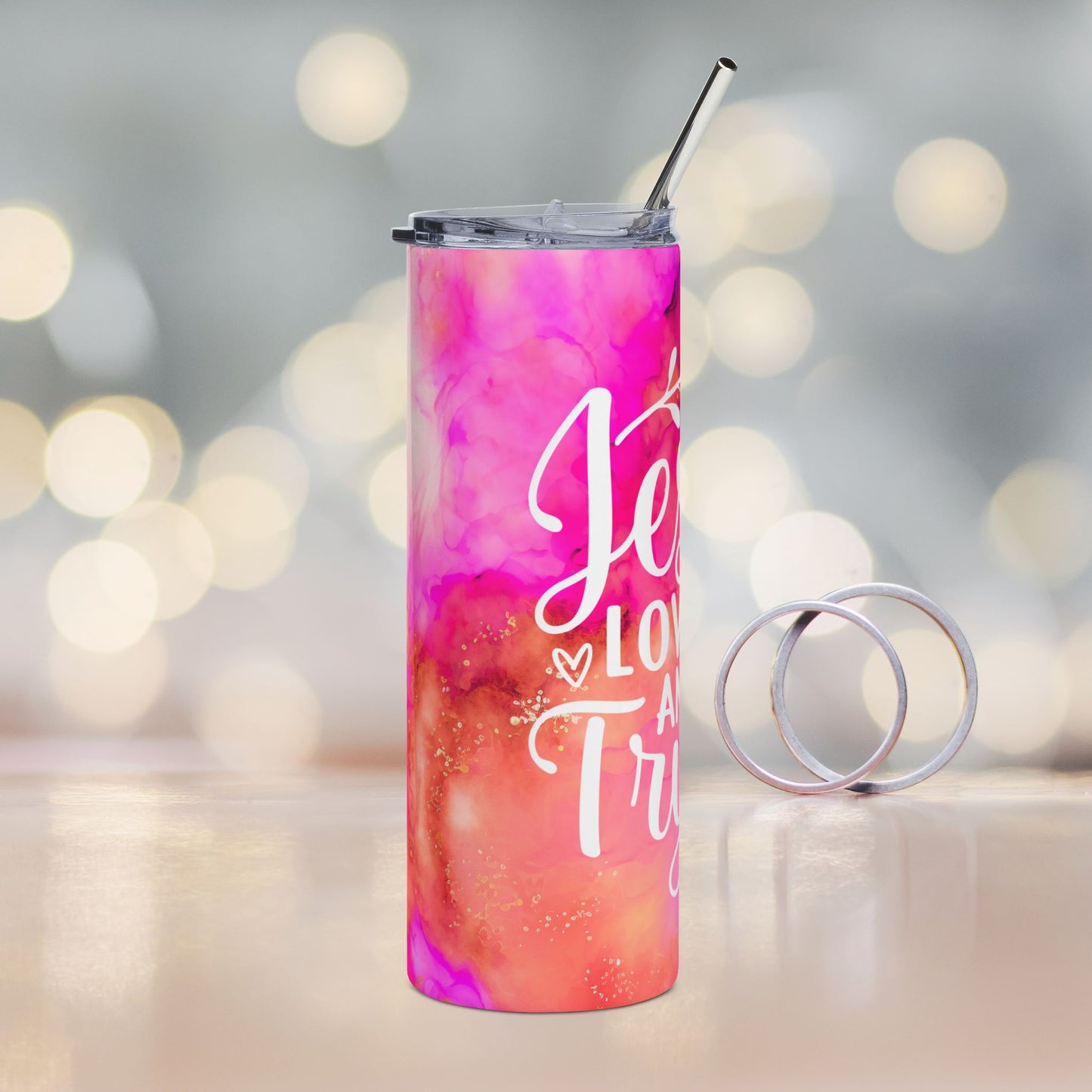 Jesus Loves You and I'm Trying Tumbler