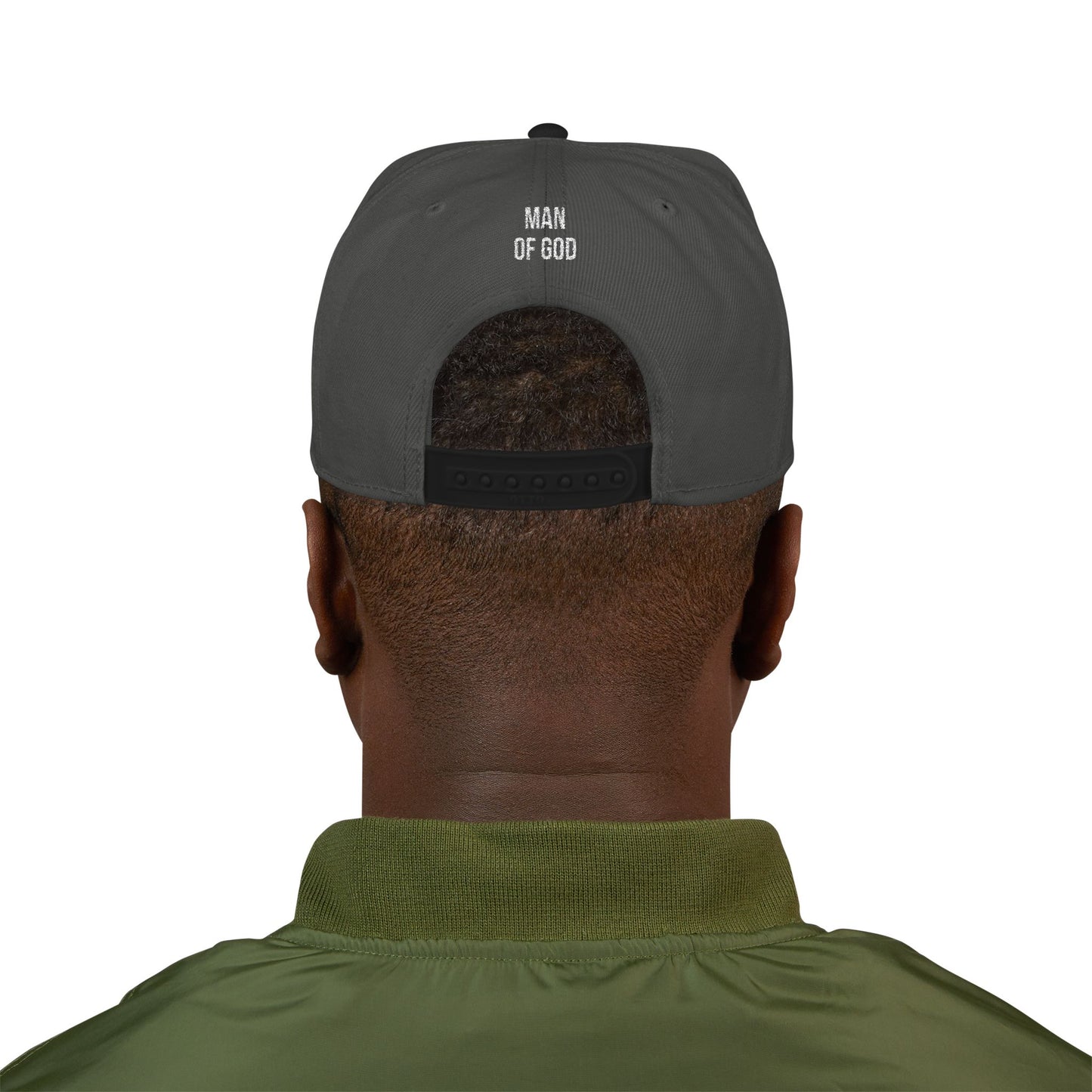 Man of God Embroidered Snapback Cap