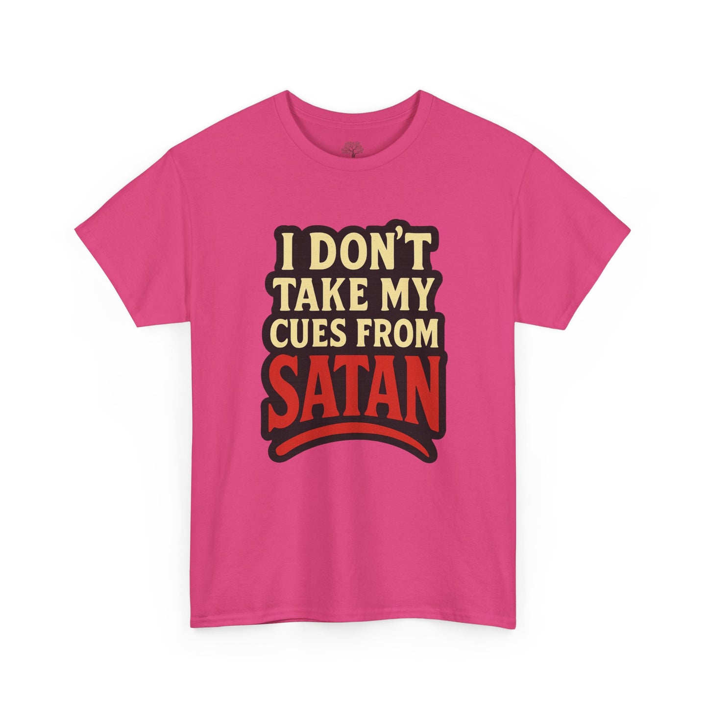 I DON'T Take My Cues From satan Unisex Heavy Cotton Tee