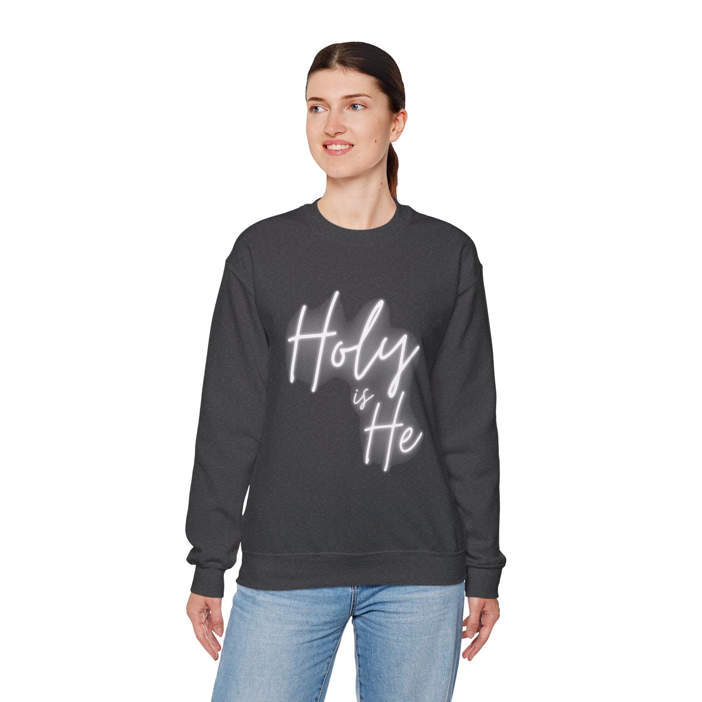Holy Is He Unisex Crewneck Christian Sweatshirt