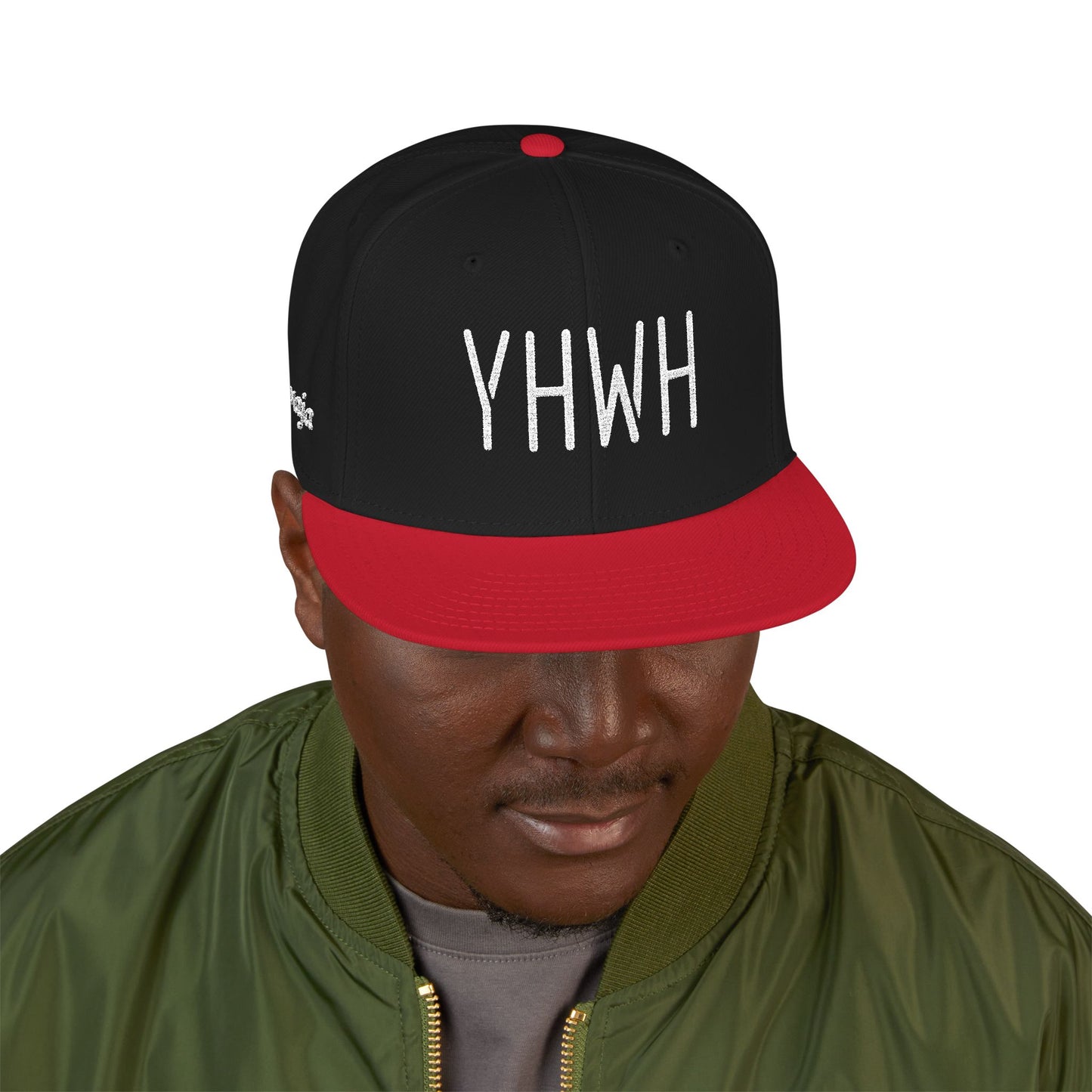YHWH Stylish Embroidered Snapback Cap