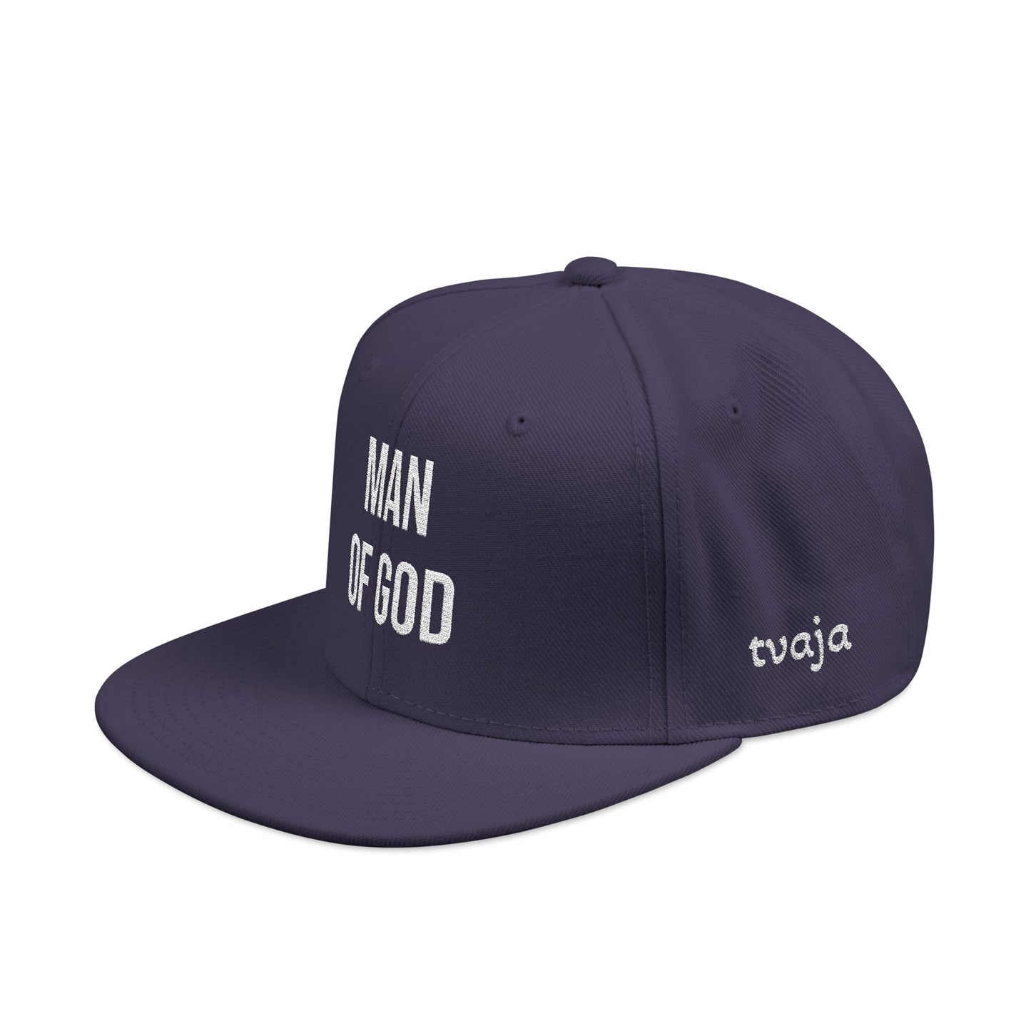 Man of God Embroidered Snapback Cap