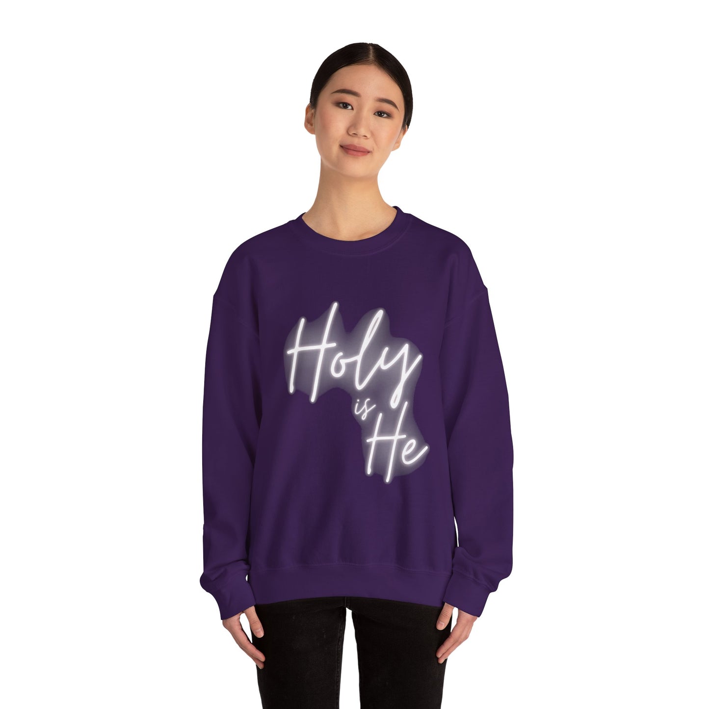 Holy Is He Unisex Crewneck Christian Sweatshirt