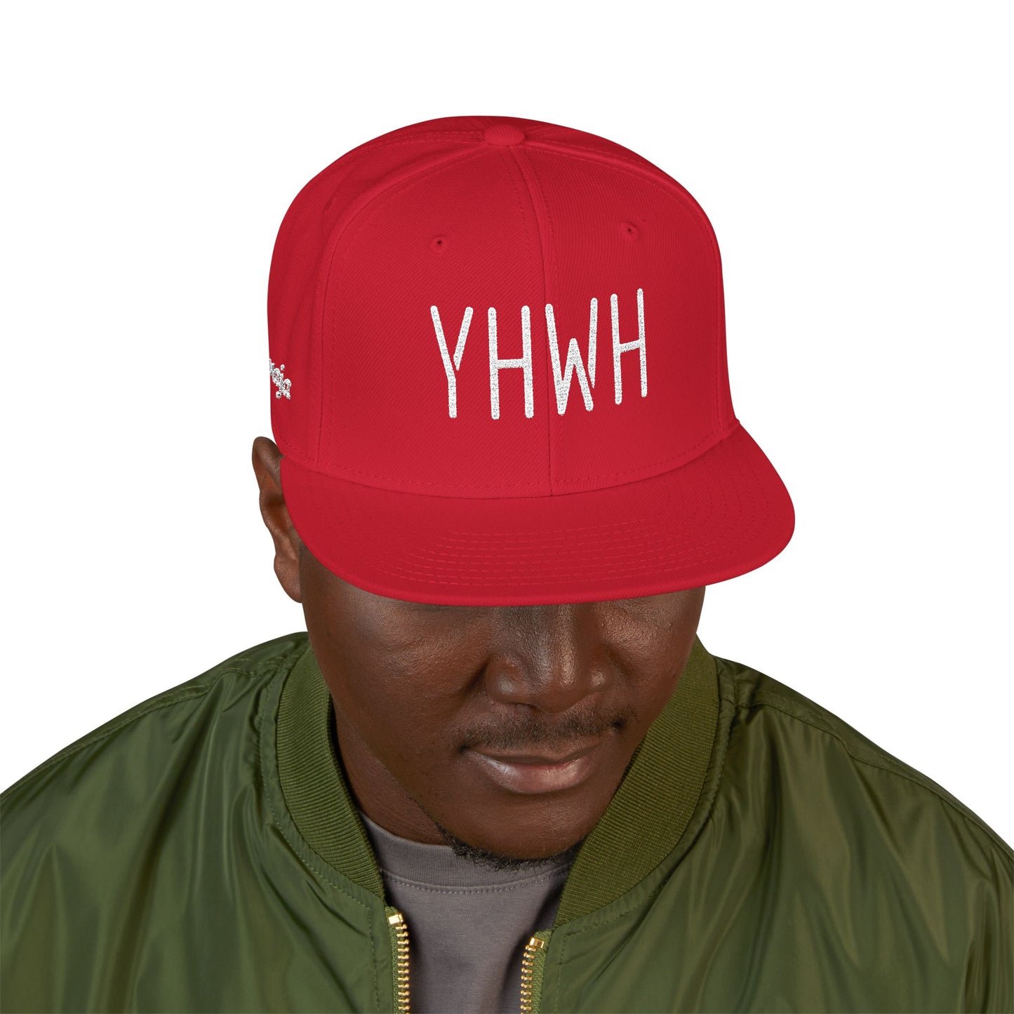 YHWH Stylish Embroidered Snapback Cap