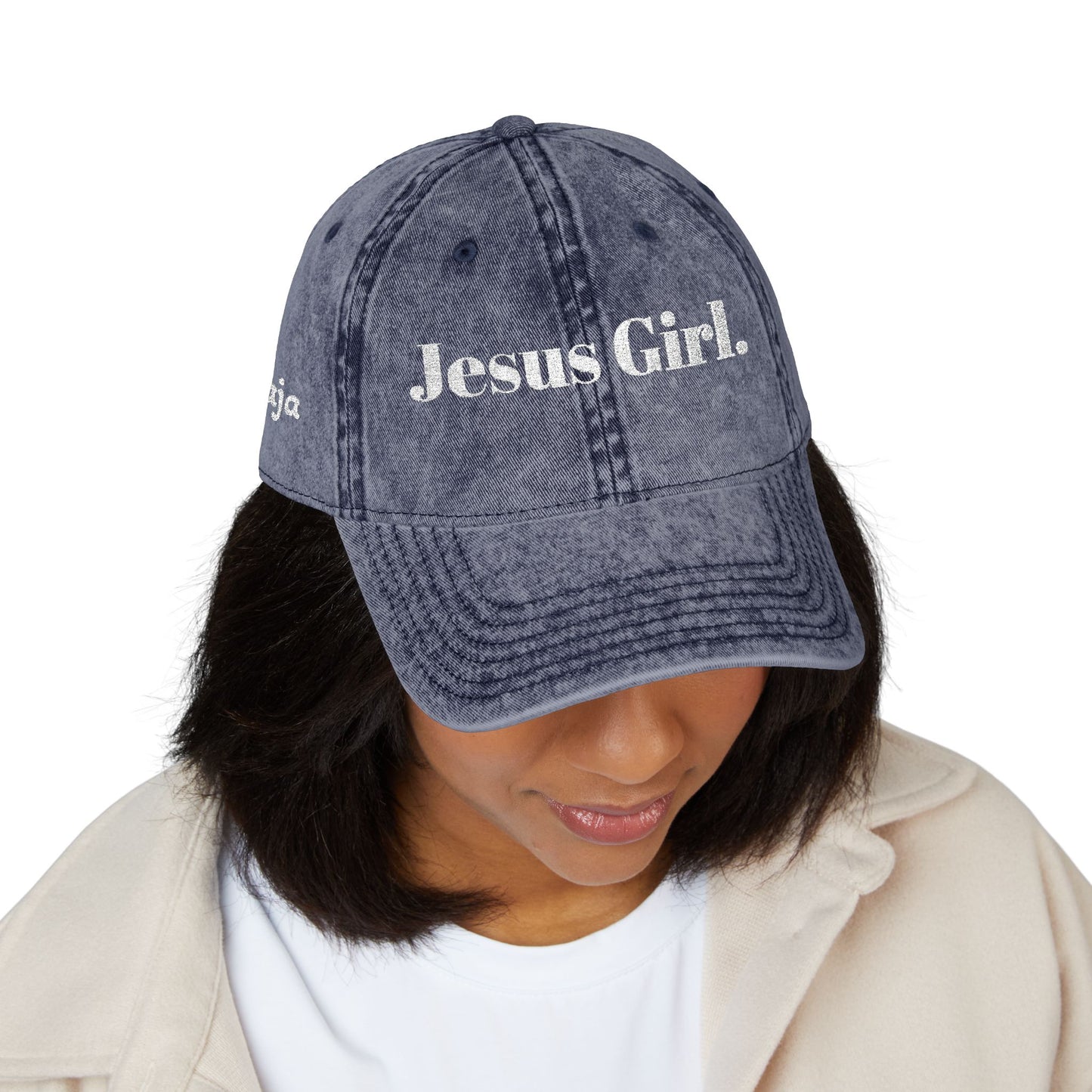 Jesus Girl Vintage Embroidered Dad Hat