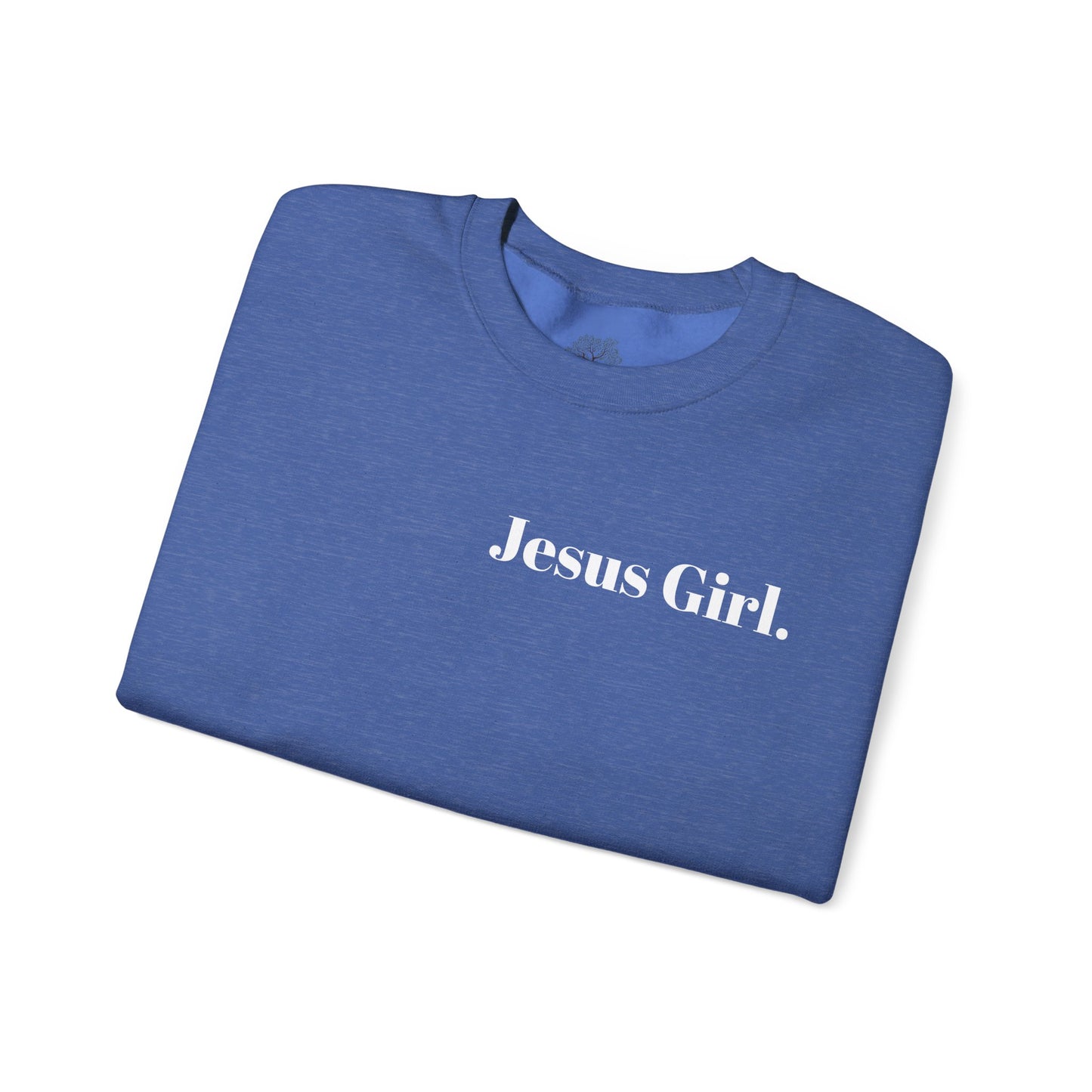 Jesus Girl Embroidered Heavy Blend™ Crewneck Sweatshirt