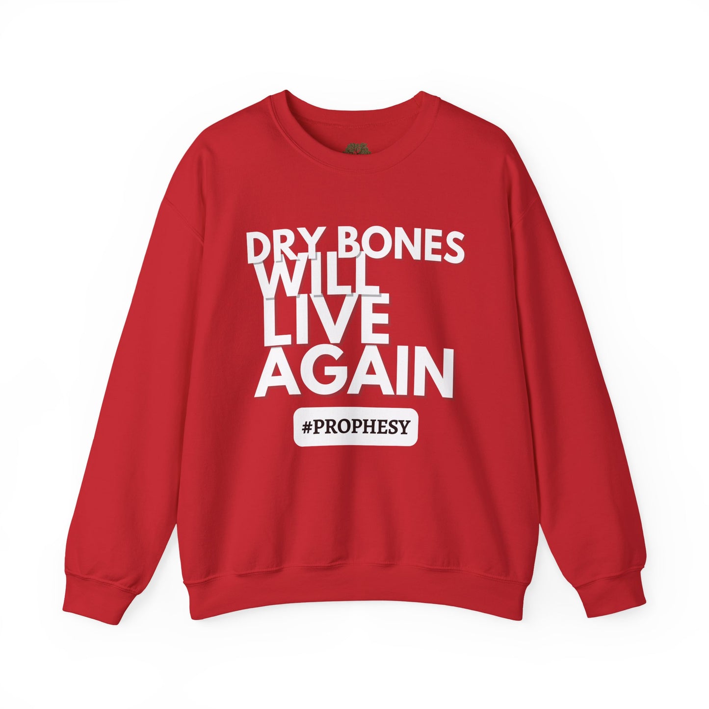 “Dry Bones Will Live Again” Crewneck Sweatshirt (Ezekiel 37:5 Inspired)
