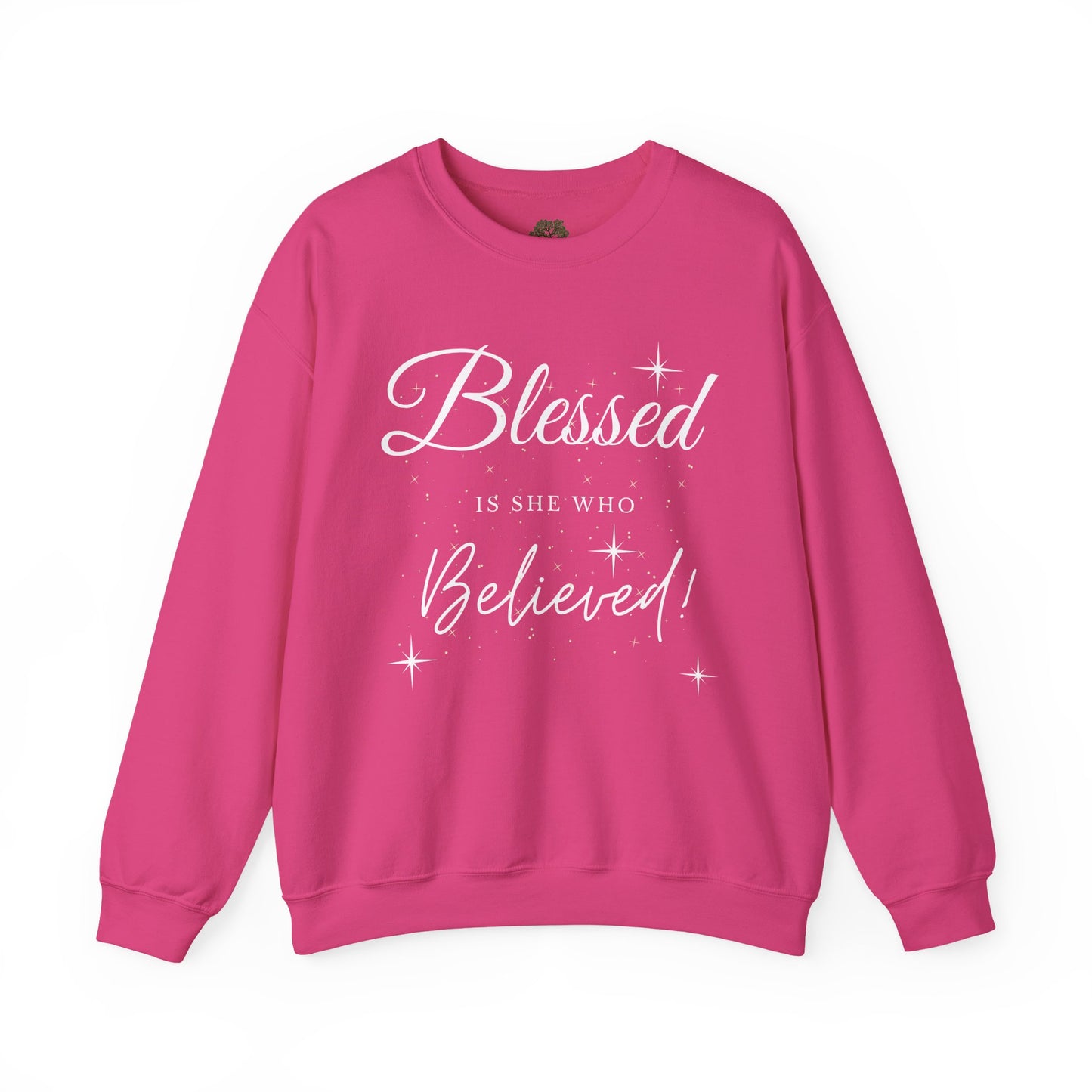 Blessed Is She Who Believes Crewneck Sweatshirt