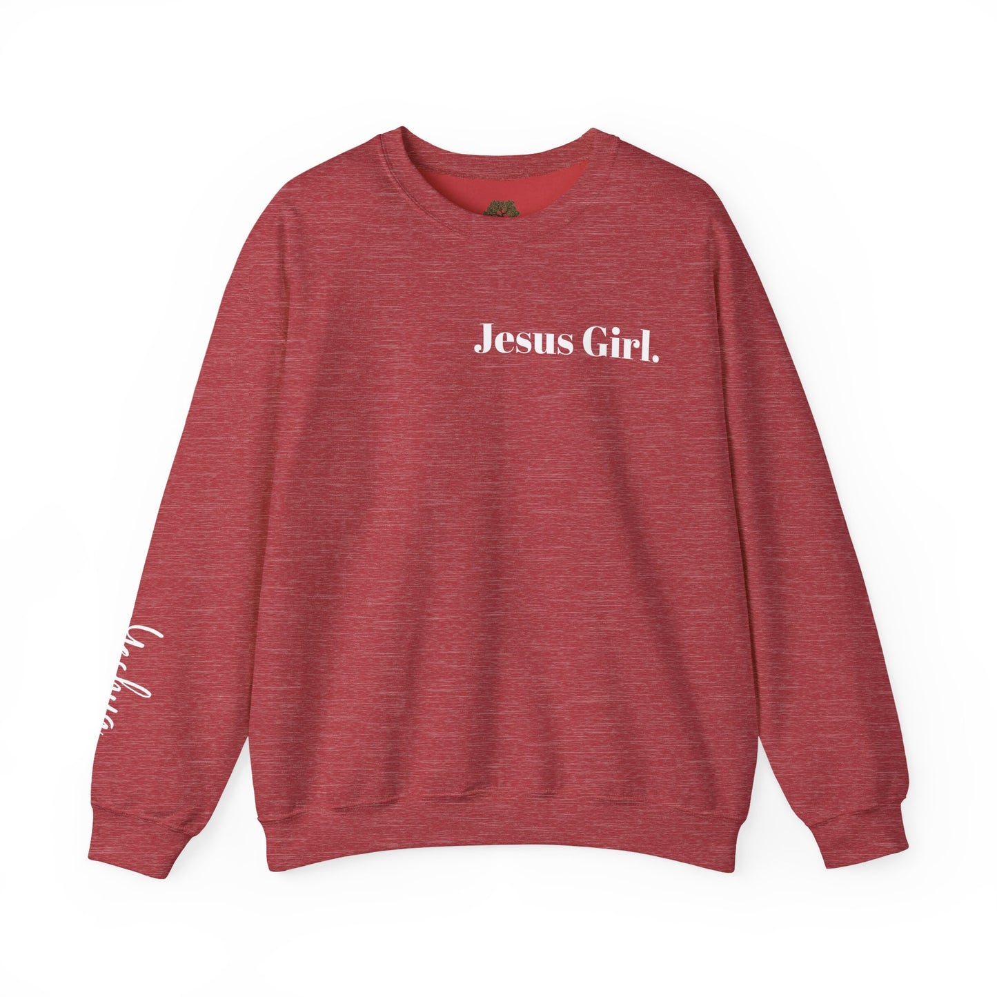Jesus Girl Embroidered Heavy Blend™ Crewneck Sweatshirt