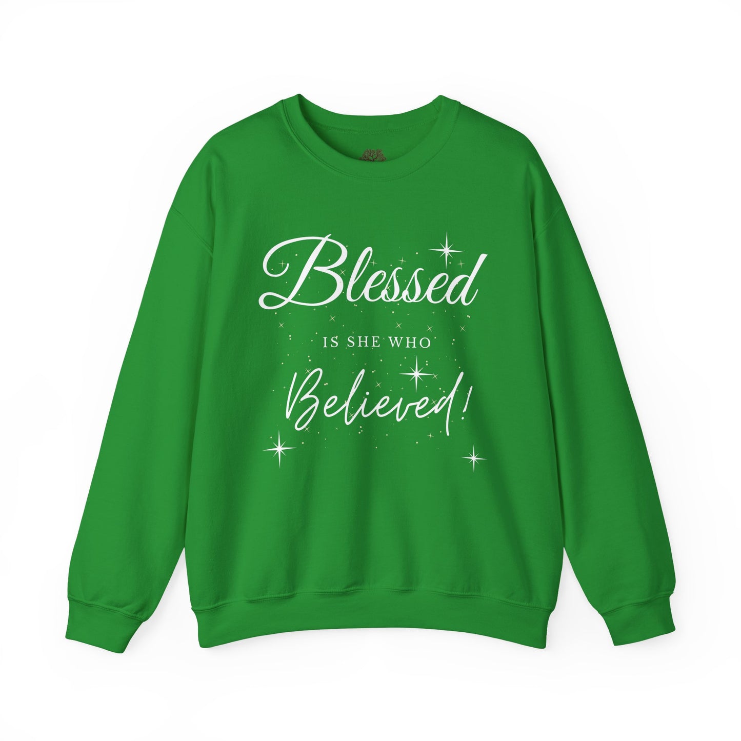 Blessed Is She Who Believes Crewneck Sweatshirt