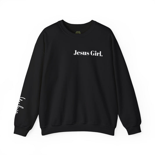 Jesus Girl Embroidered Heavy Blend™ Crewneck Sweatshirt
