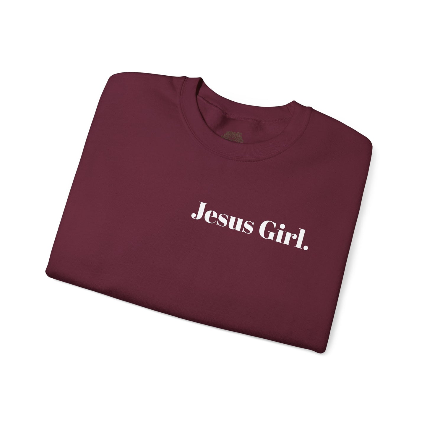 Jesus Girl Embroidered Heavy Blend™ Crewneck Sweatshirt