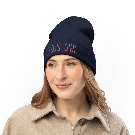 Jesus Girl Embroidered Beanie
