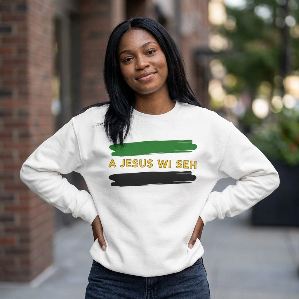 A JESUS WI SEH Crewneck Sweatshirt
