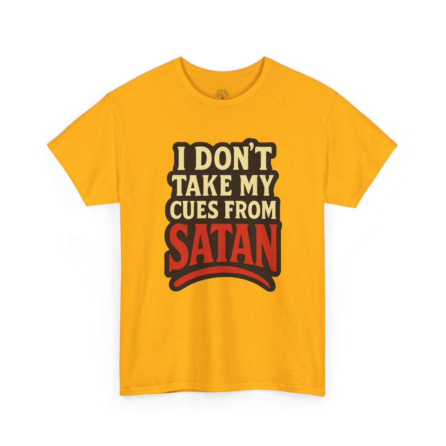 I DON'T Take My Cues From satan Unisex Heavy Cotton Tee