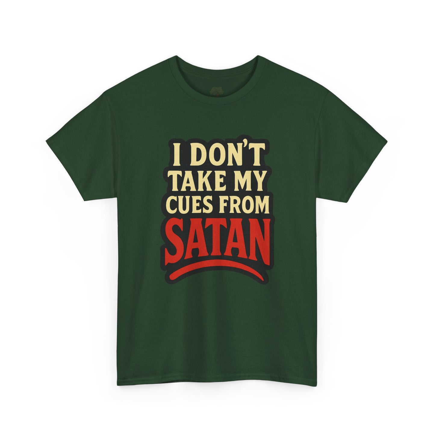 I DON'T Take My Cues From satan Unisex Heavy Cotton Tee