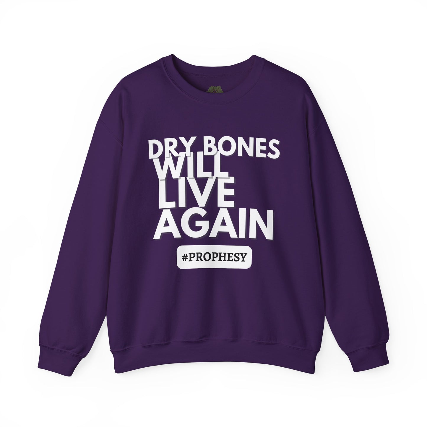“Dry Bones Will Live Again” Crewneck Sweatshirt (Ezekiel 37:5 Inspired)