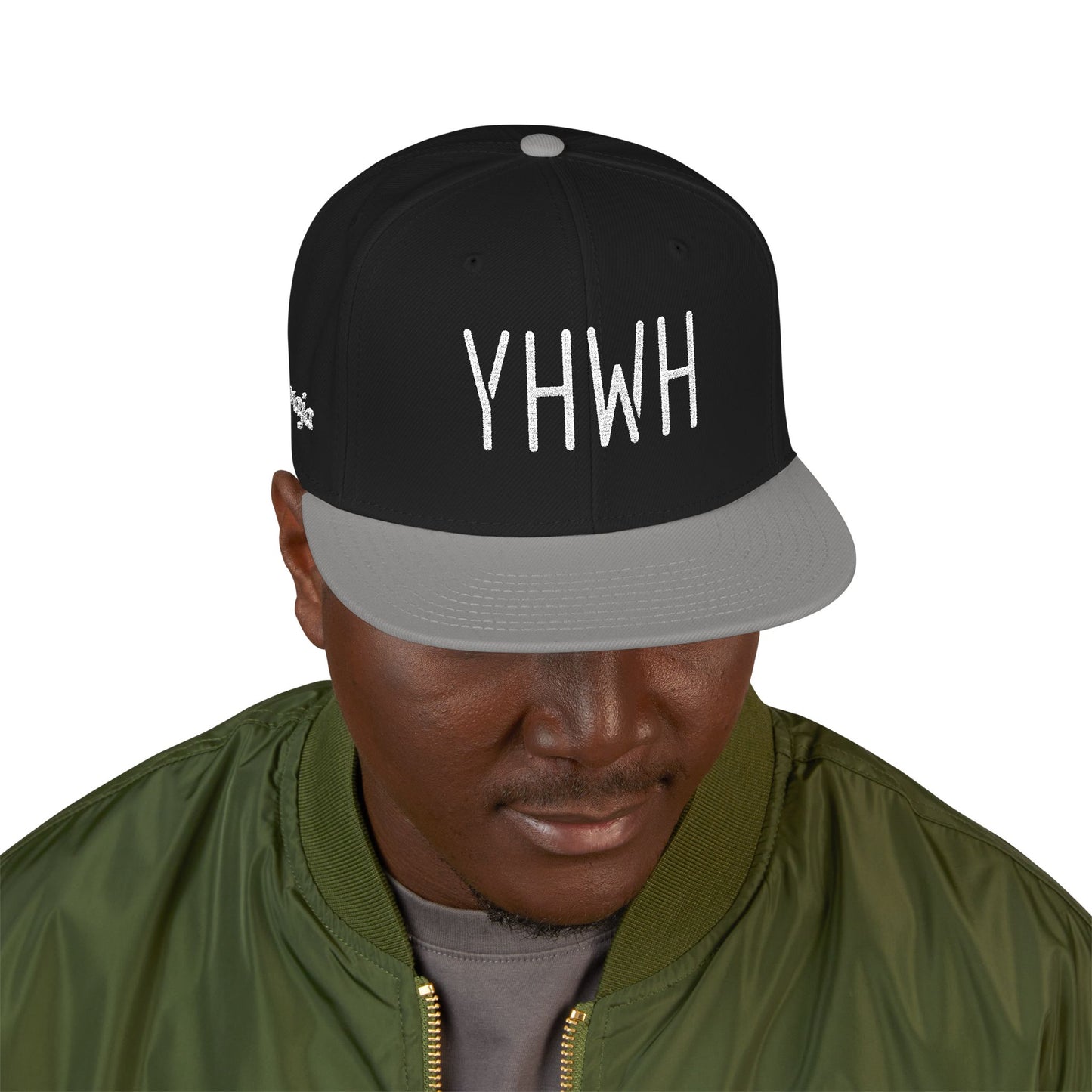 YHWH Stylish Embroidered Snapback Cap