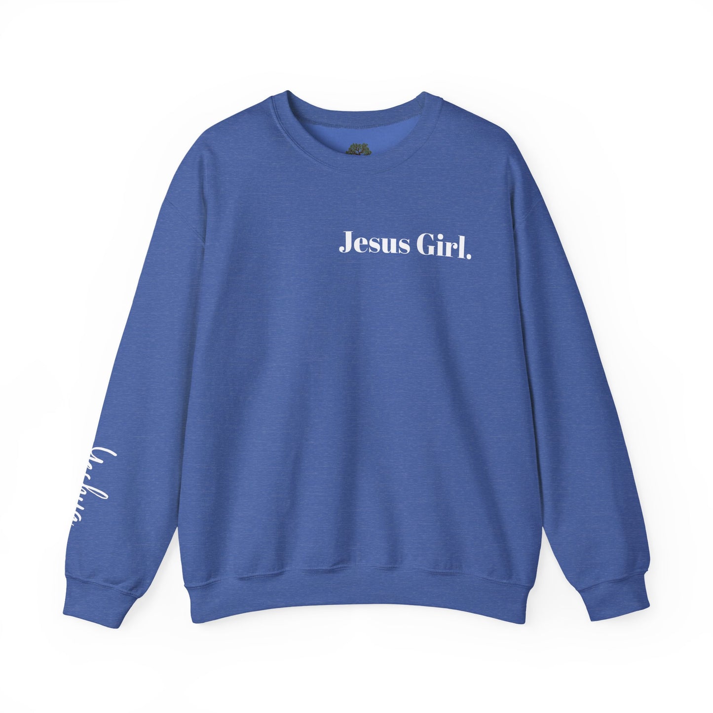 Jesus Girl Embroidered Heavy Blend™ Crewneck Sweatshirt