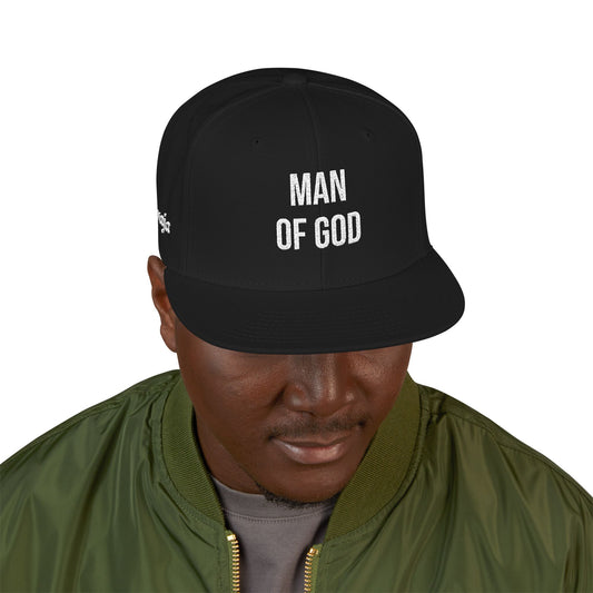 Man of God Embroidered Snapback Cap