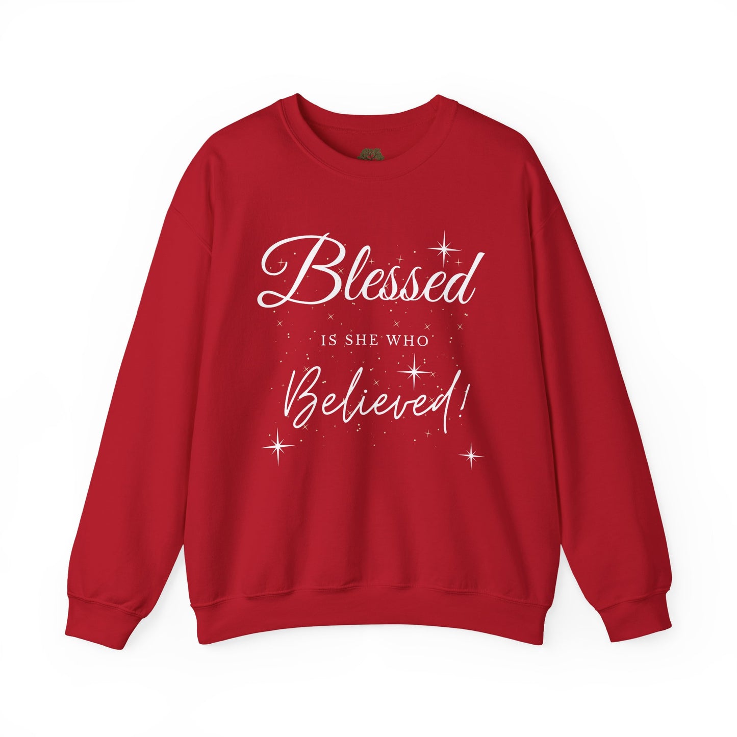 Blessed Is She Who Believes Crewneck Sweatshirt