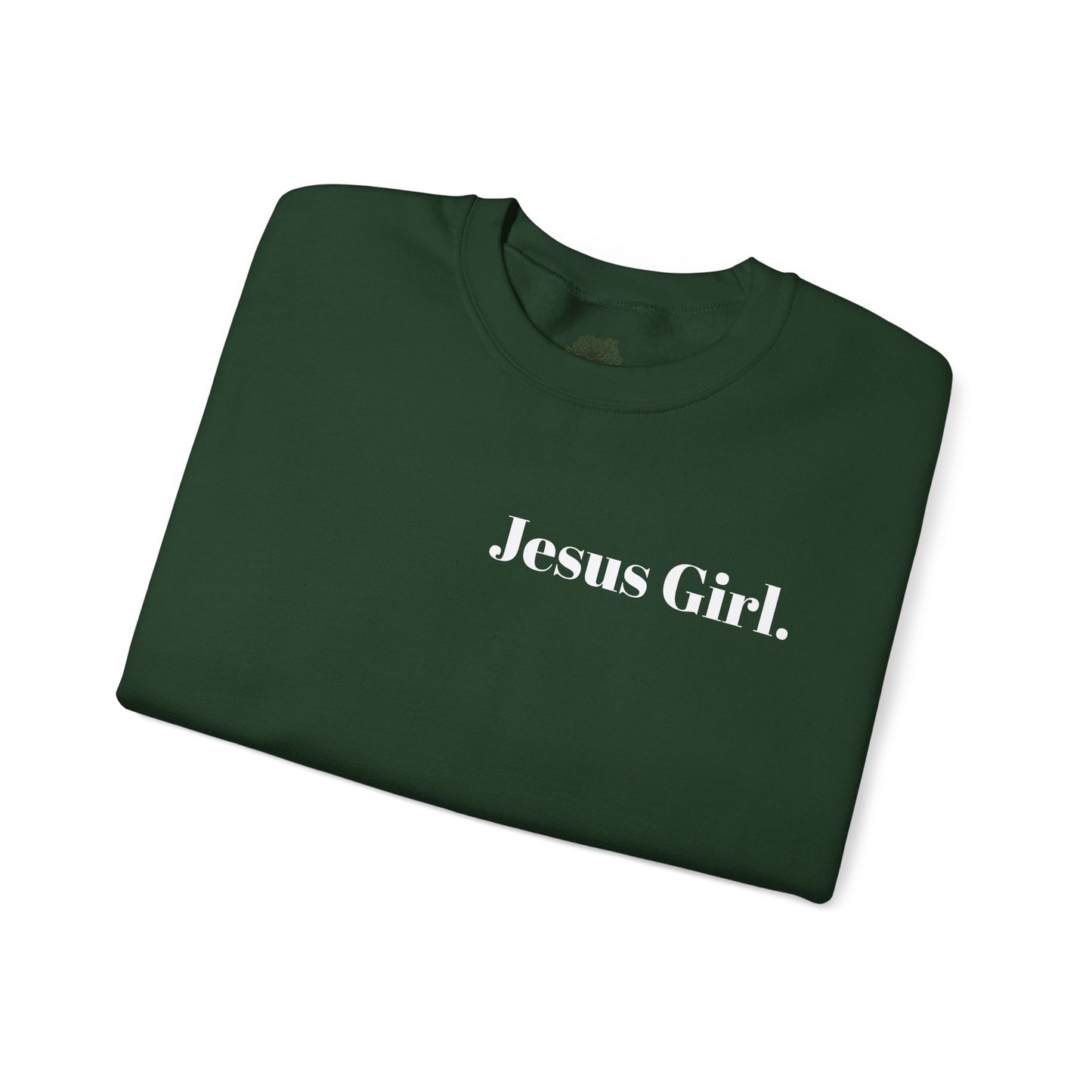 Jesus Girl Embroidered Heavy Blend™ Crewneck Sweatshirt