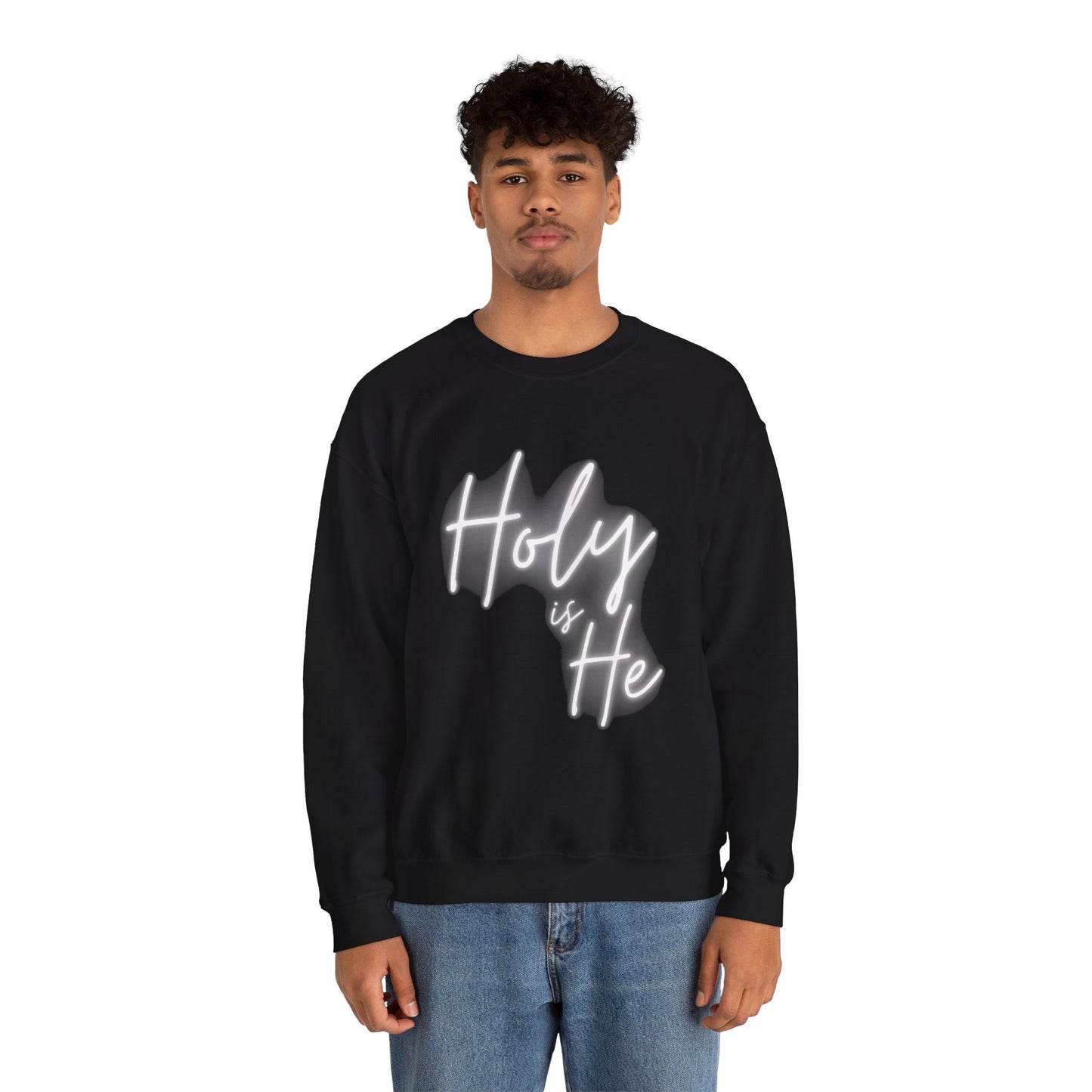 Holy Is He Unisex Crewneck Christian Sweatshirt