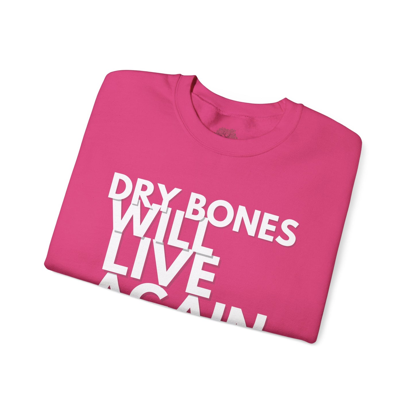 “Dry Bones Will Live Again” Crewneck Sweatshirt (Ezekiel 37:5 Inspired)