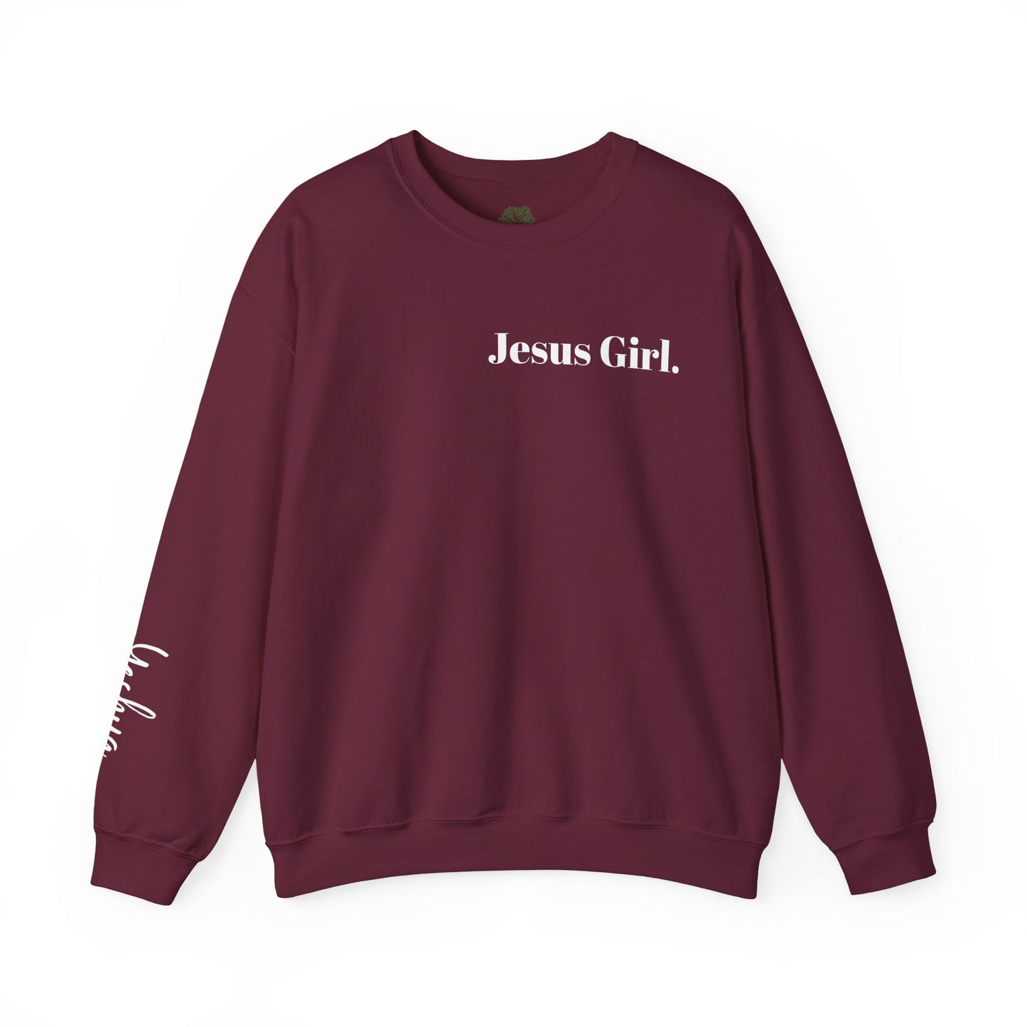 Jesus Girl Embroidered Heavy Blend™ Crewneck Sweatshirt