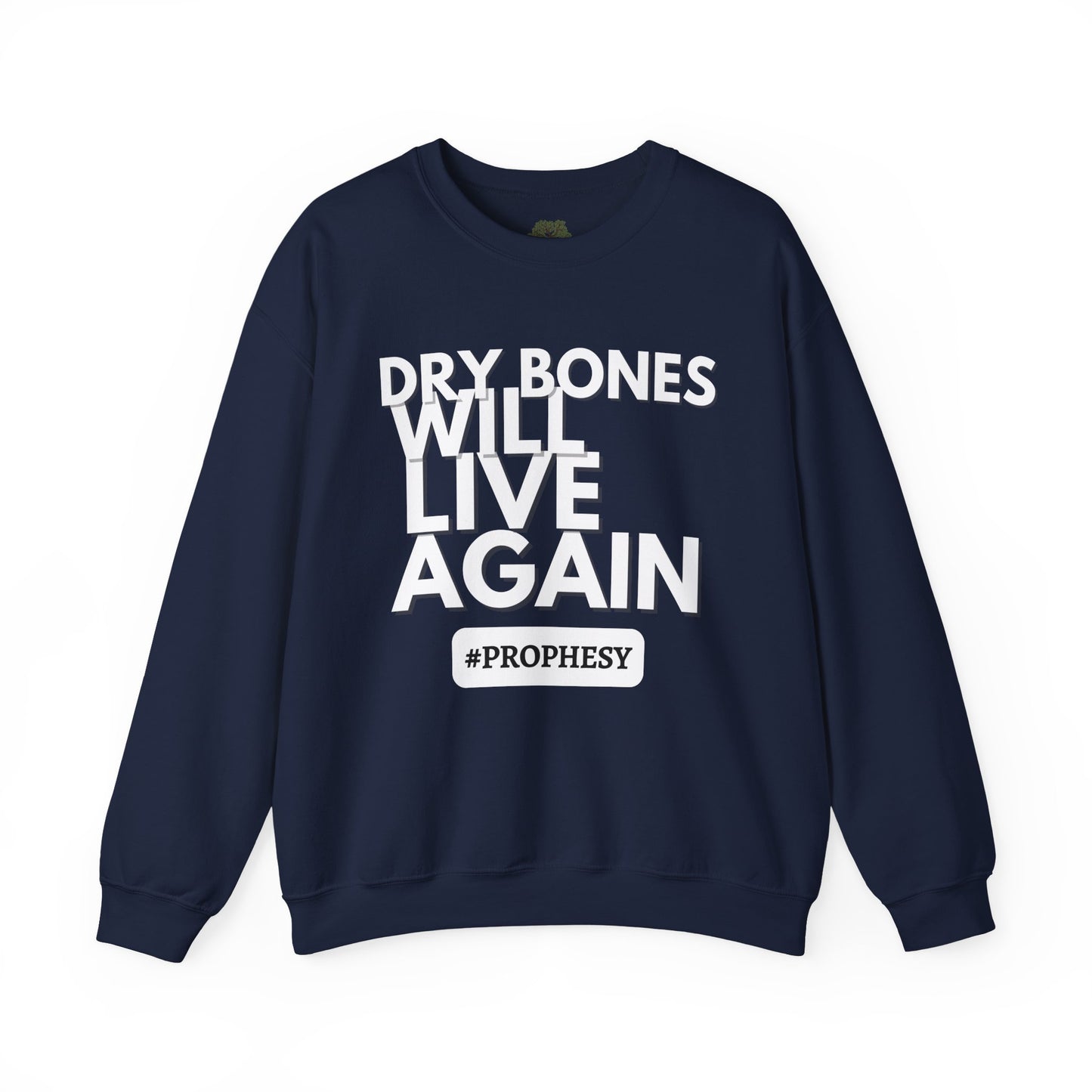 “Dry Bones Will Live Again” Crewneck Sweatshirt (Ezekiel 37:5 Inspired)
