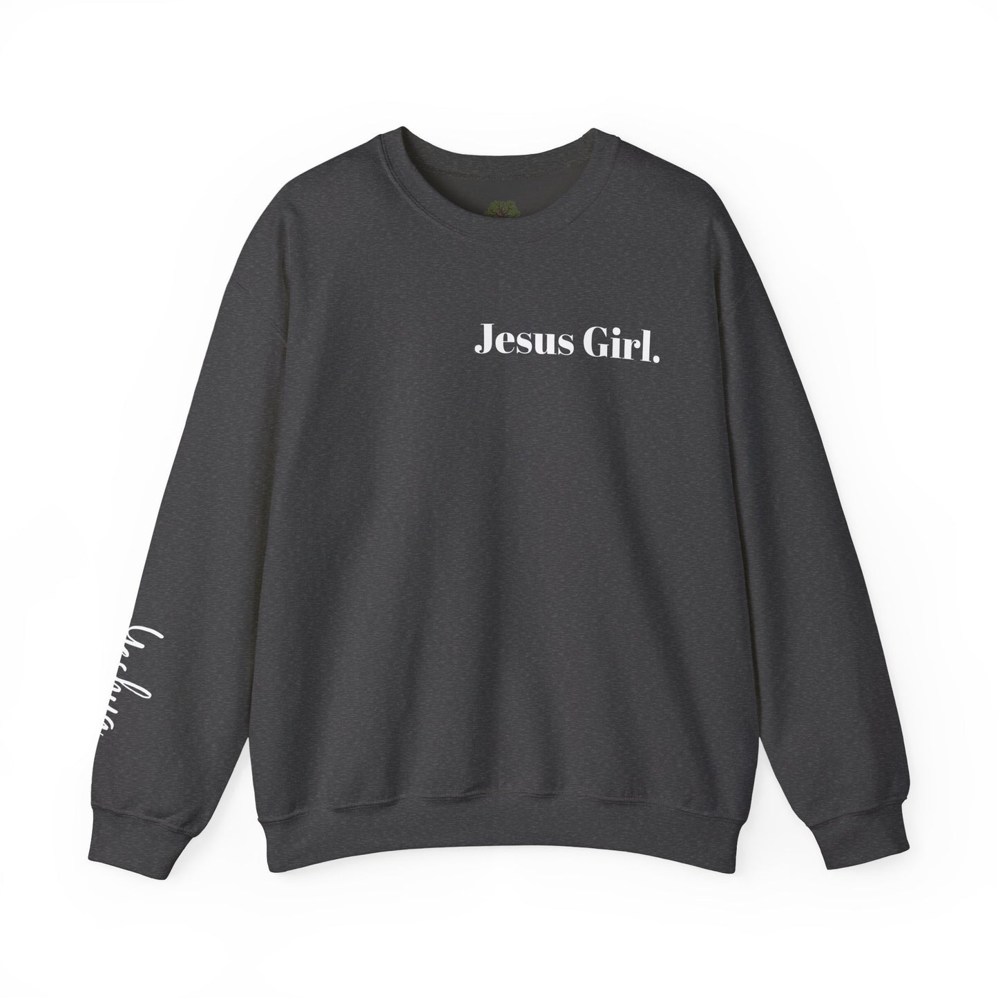Jesus Girl Embroidered Heavy Blend™ Crewneck Sweatshirt