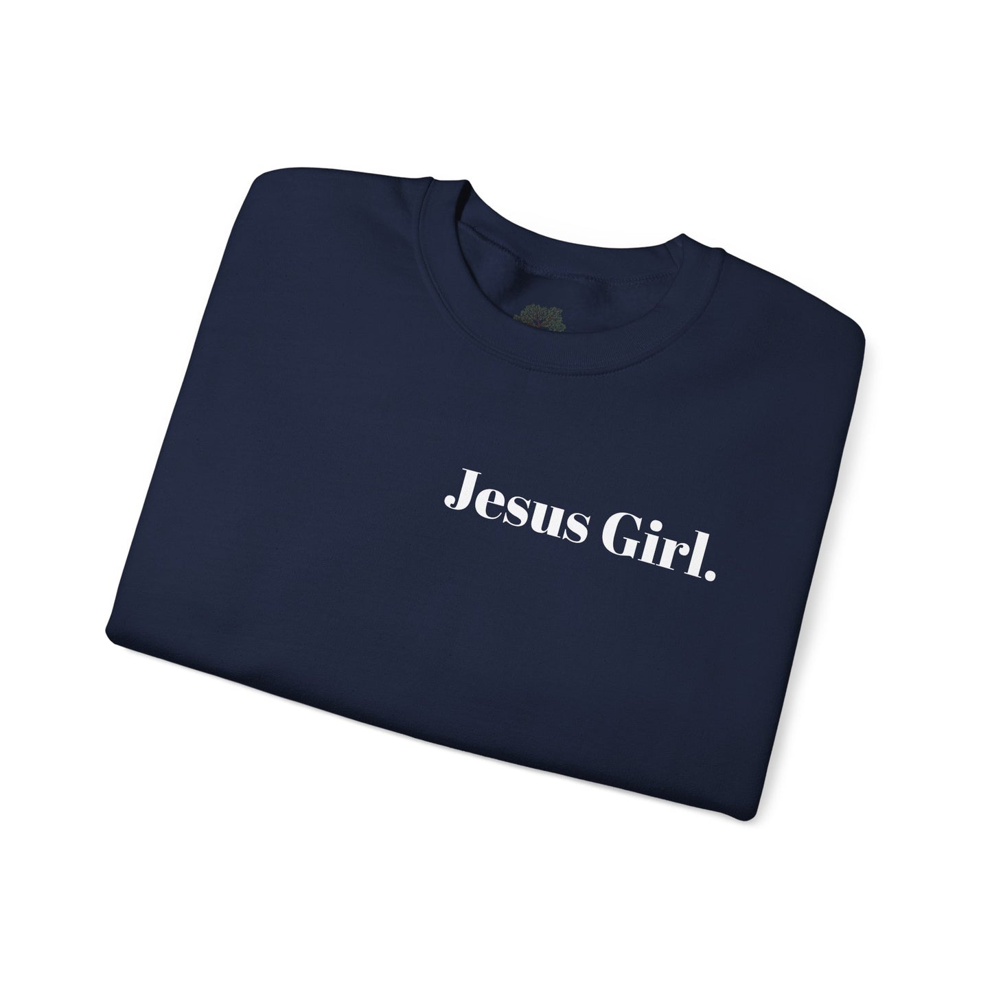 Jesus Girl Embroidered Heavy Blend™ Crewneck Sweatshirt